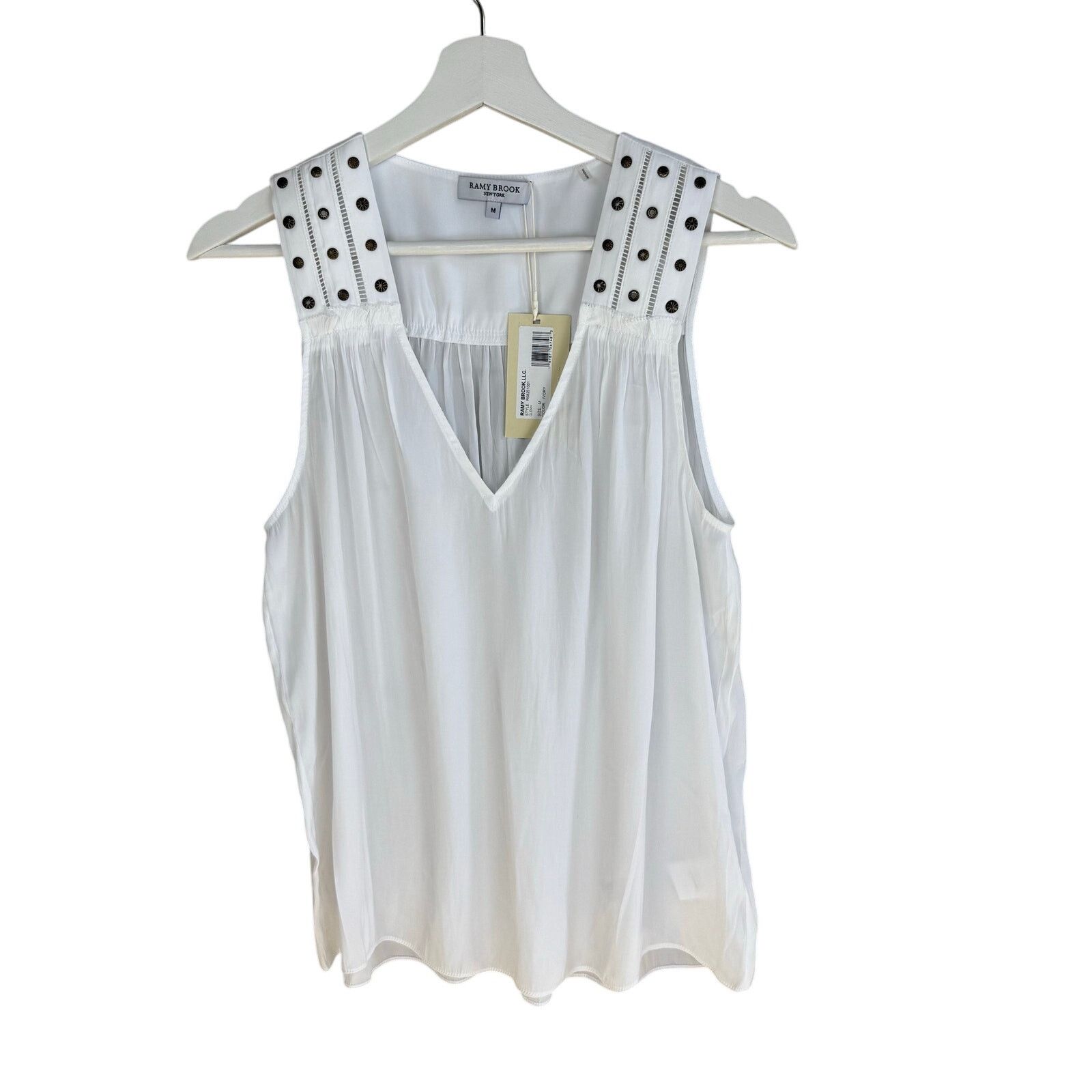 Ramy Brook RAMY BROOK Glenn Studded Sleeveless Top Size M / US 6-8 / IT 42-44 - 5 Thumbnail