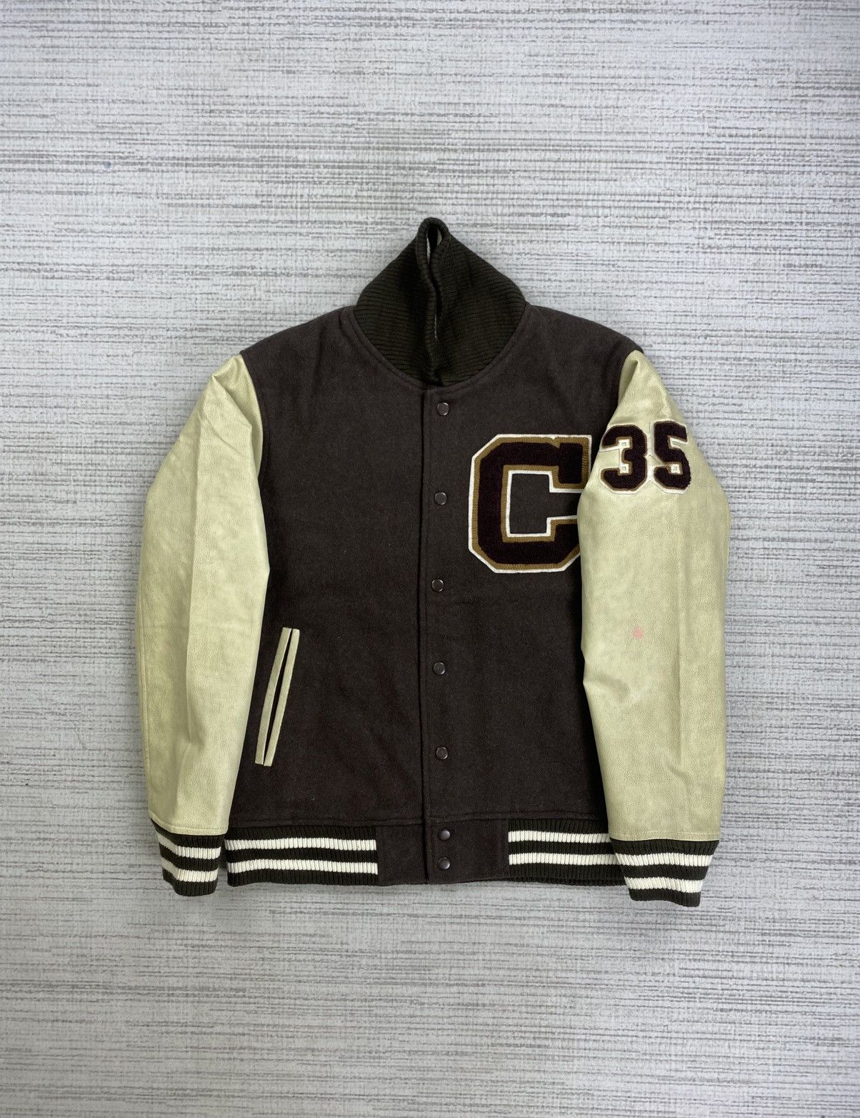 Japanese Brand × Vintage Vtg Oilcake Forest Braves Big Logo Embroidery Varsity Jacket Size US M / EU 48-50 / 2 - 6 Thumbnail