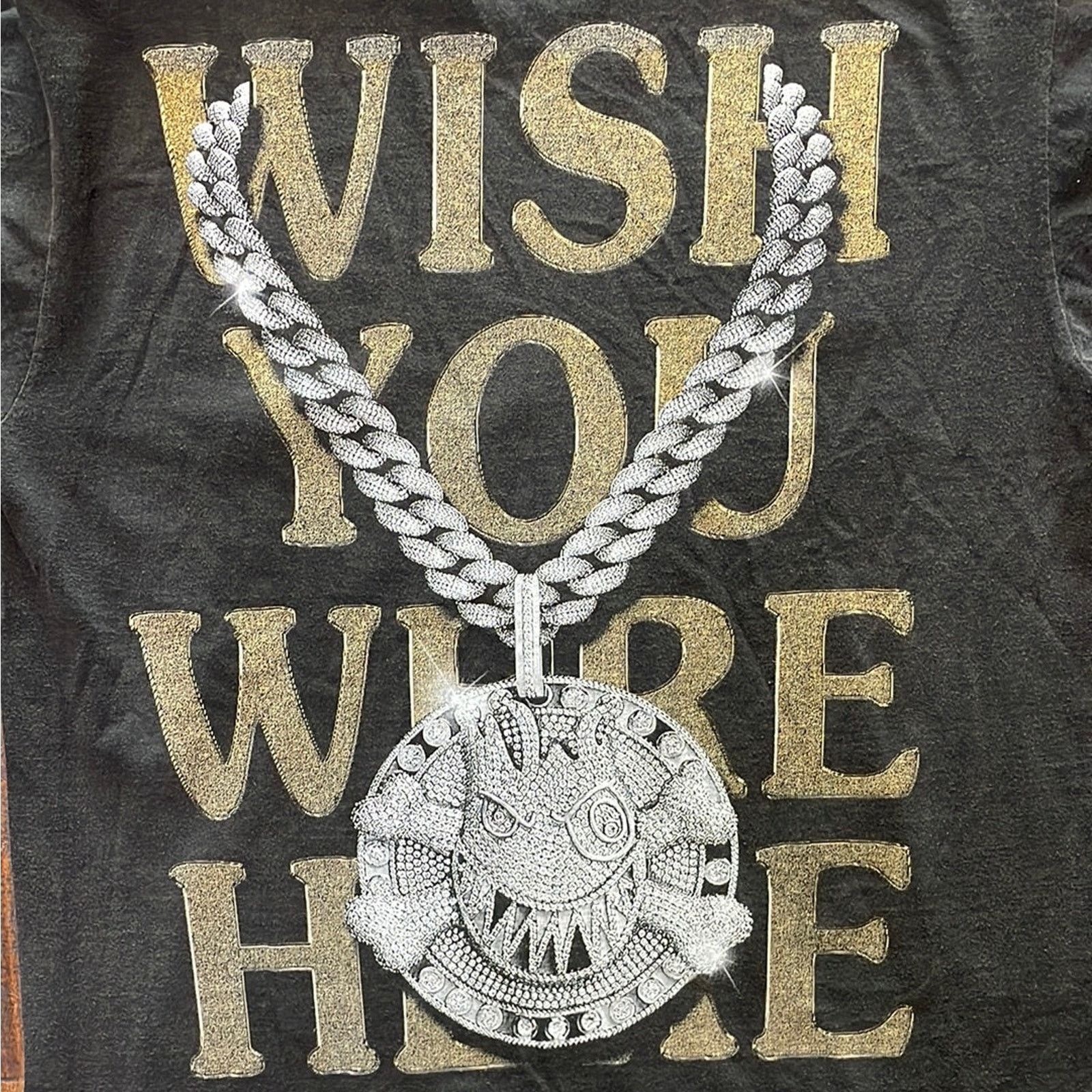 Rap Tees Travis Scott Big Hit Wish you Where Here Tee XL Size US XL / EU 56 / 4 - 6 Thumbnail
