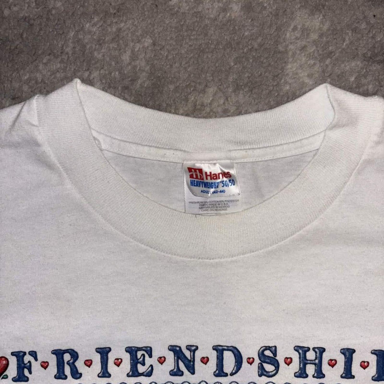Vintage Vintage 90s Friendship Recipe Funny Puff Print Shirt Size US L / EU 52-54 / 3 - 3 Thumbnail