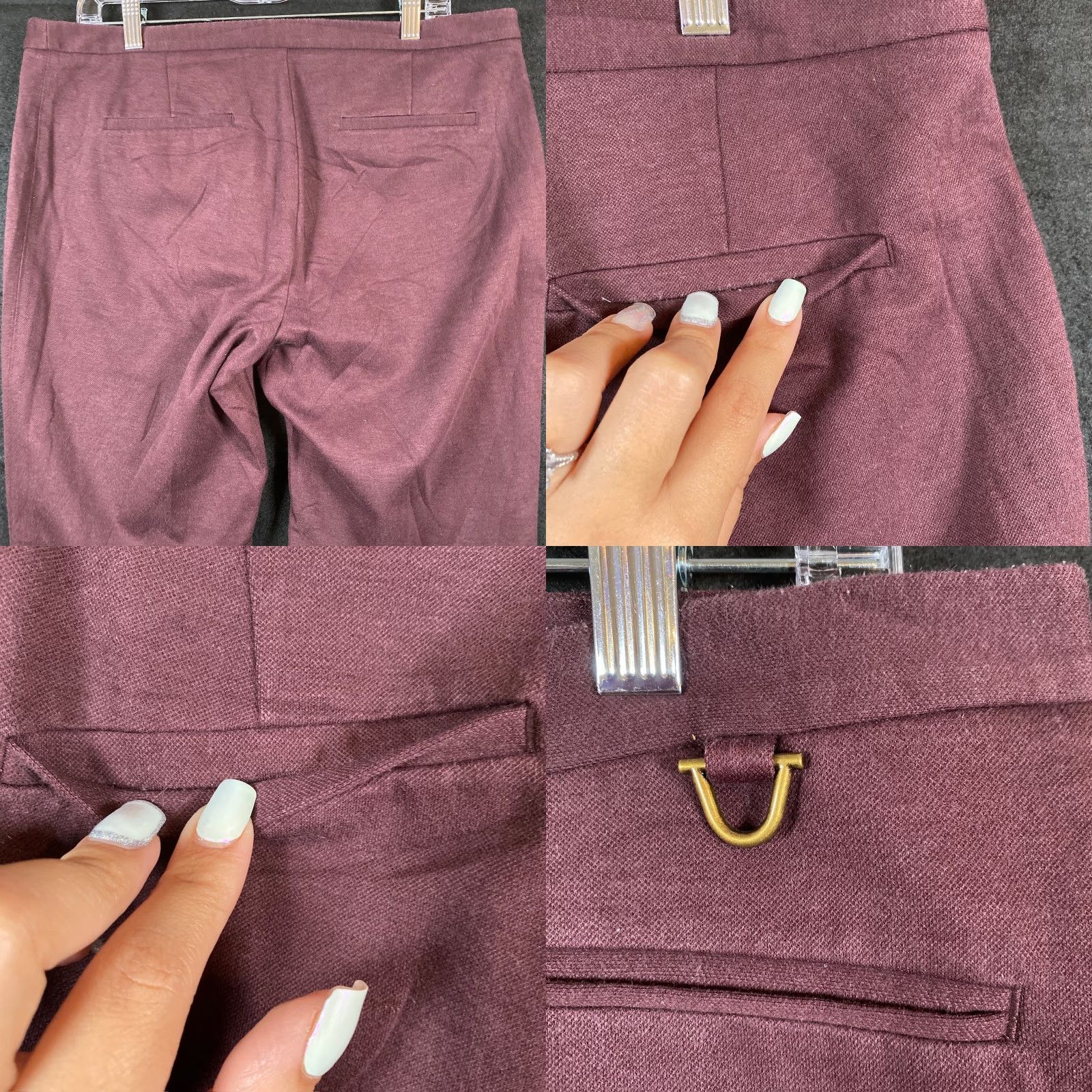 Talbots **Dalton Ankle Crop Pants Talbots Women Purple 14** User: **Talbots Women Purple Dalton Ankle Crop Pants 14** Size 25" / US 0 / IT 36 - 9 Thumbnail
