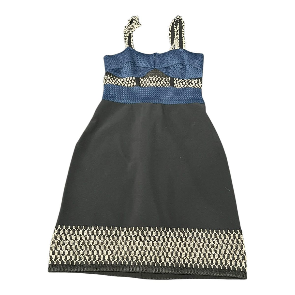 Jonathan Simkhai Jonathan Simkhai Lace Strap Bustier Black And Blue Bandage Size S / US 4 / IT 40 - 1 Thumbnail