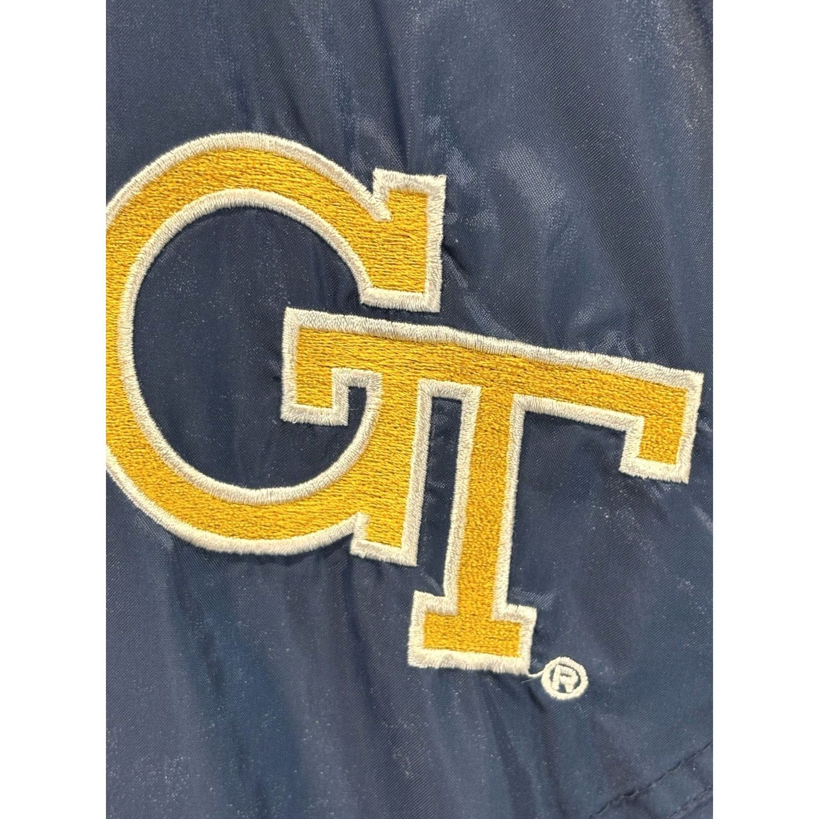 Starter VINTAGE Starter Georgia Tech Windbreaker Jacket Men XL Yellow Blue 90s Streetwear Mens Size US XL / EU 56 / 4 - 4 Thumbnail