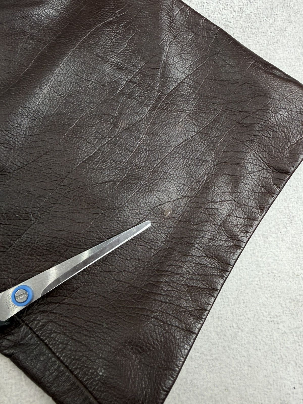 Japanese Brand Oska Brown Leather Trousers Pants Japan Style Size 3 Size 30" / US 8 / IT 44 - 6 Thumbnail