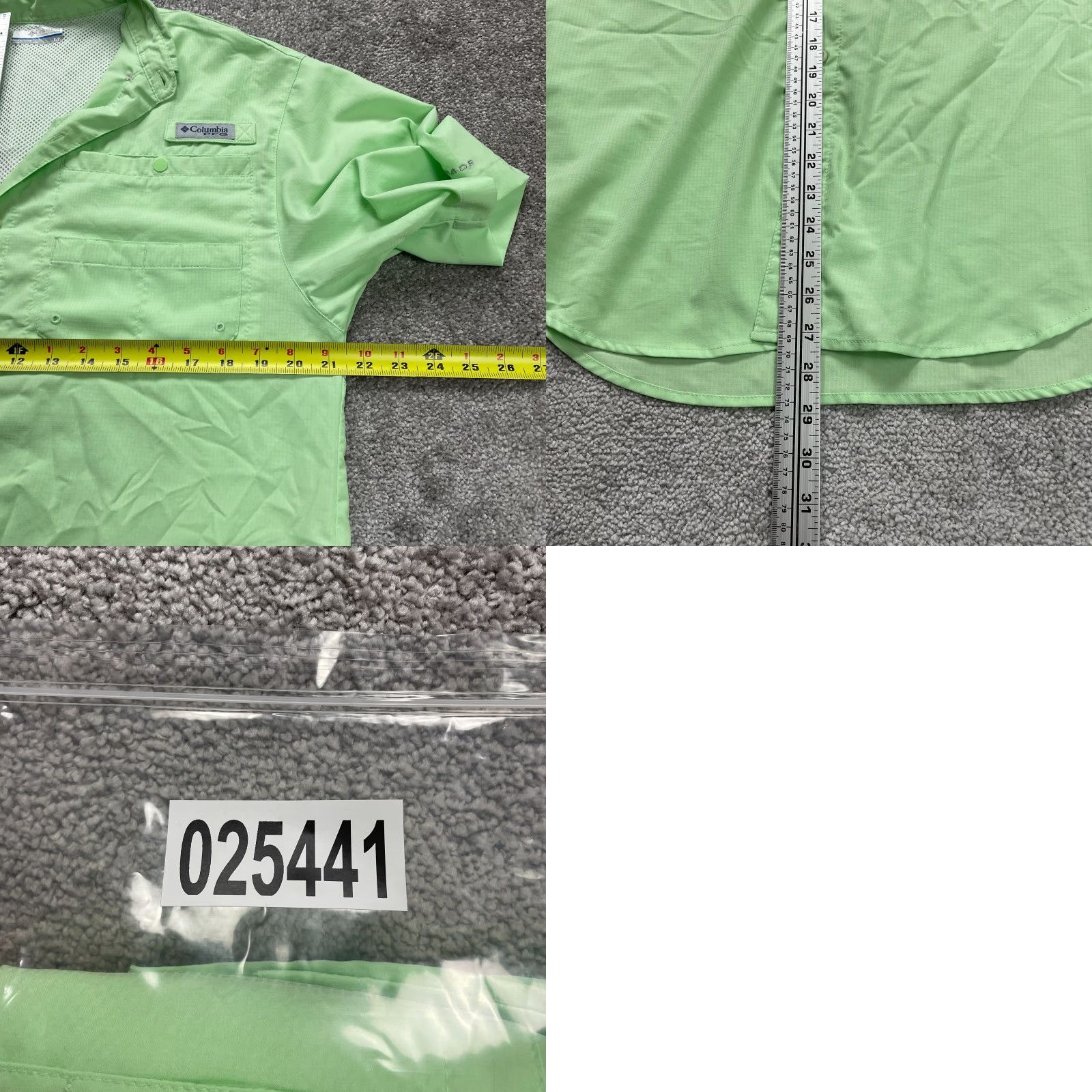 Vintage Columbia PFG Omni-Shade Tamiami Shirt Mens Small Green Short Sleeve Button-Down Size US S / EU 44-46 / 1 - 8 Thumbnail