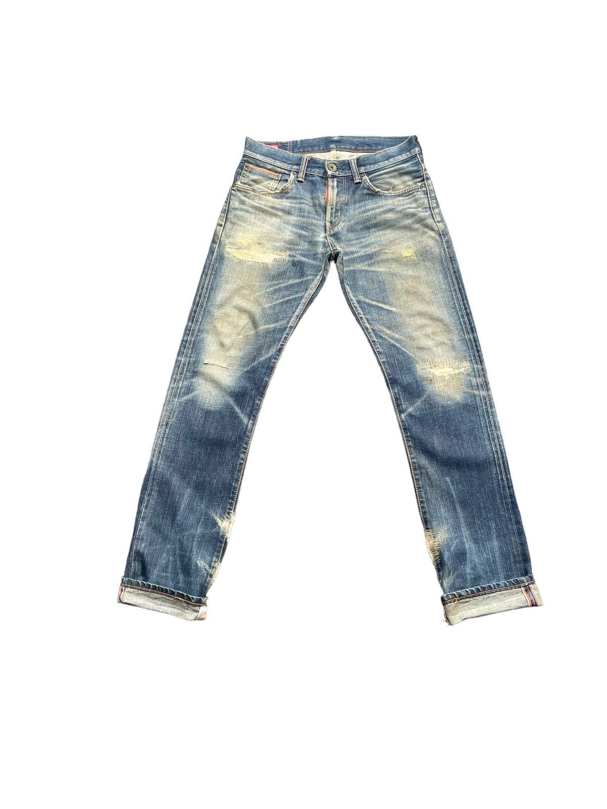 Edwin × Vintage Vintage Edwin 505zxx Selvedge Distressed Denim Size US 32 / EU 48 - 1 Thumbnail