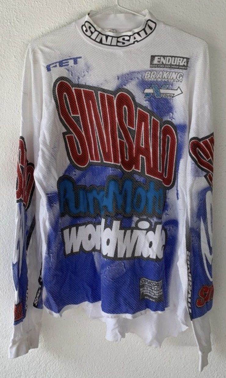 Other Vintage SINISALO Racing motocross jersey Made in finland Size US M / EU 48-50 / 2 - 1 Thumbnail