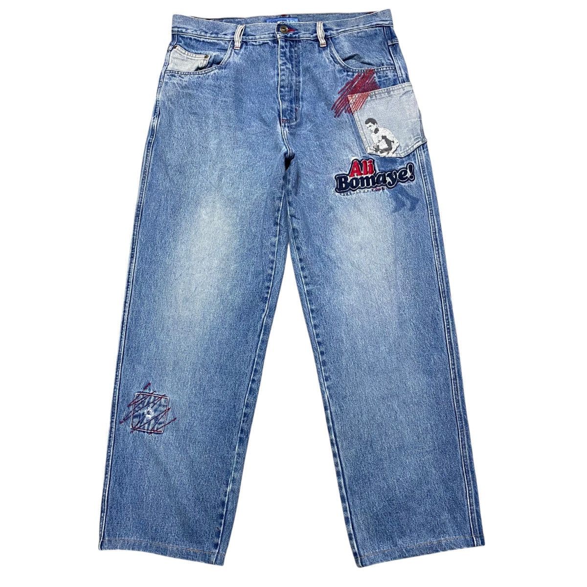 Fubu Vintage FUBU ALI BOMAYE Denim Baggy Jeans Size US 38 / EU 54 - 2 Thumbnail