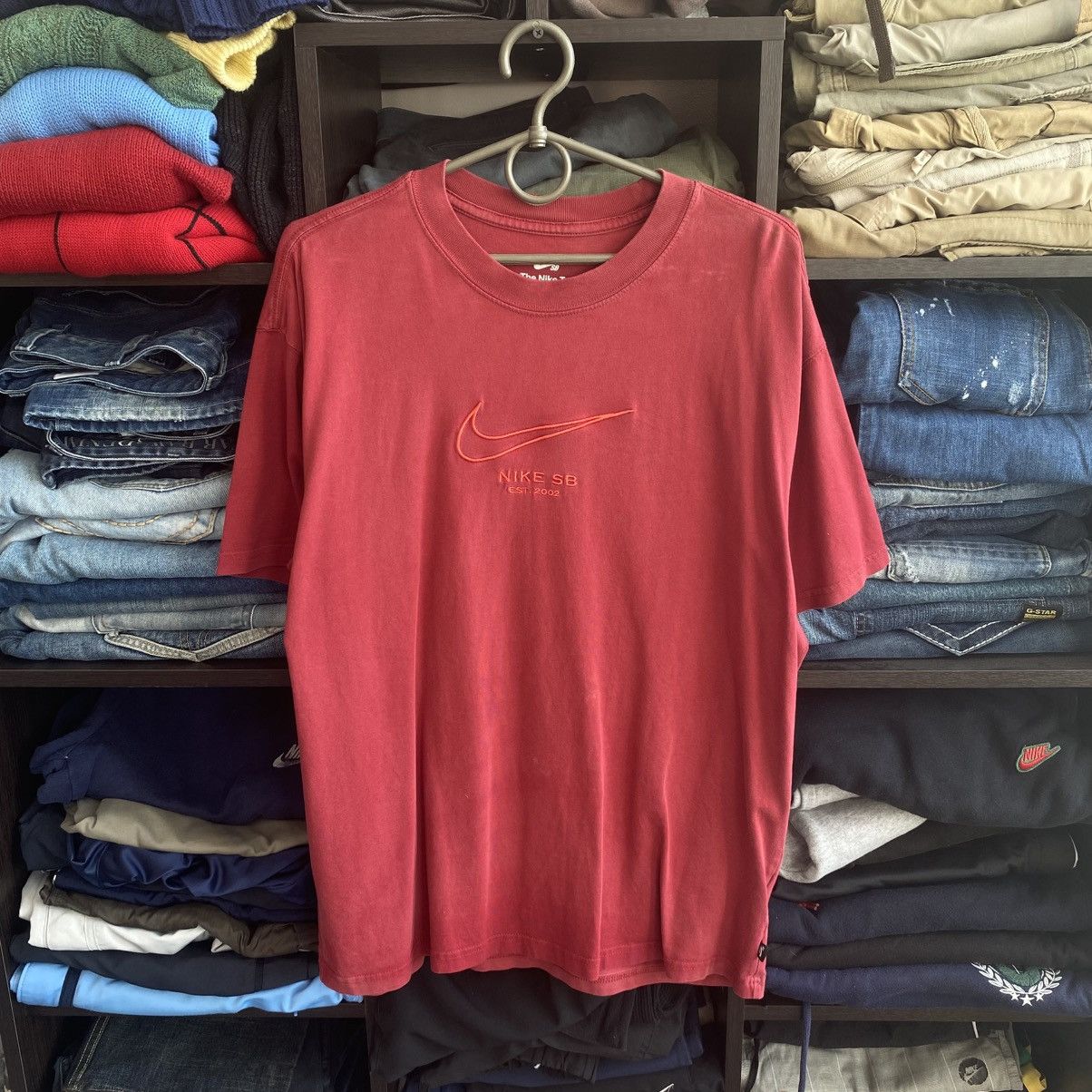 Nike Mens Nike SB Big swoosh logo y2k streetwear tee Size US M / EU 48-50 / 2 - 1 Thumbnail