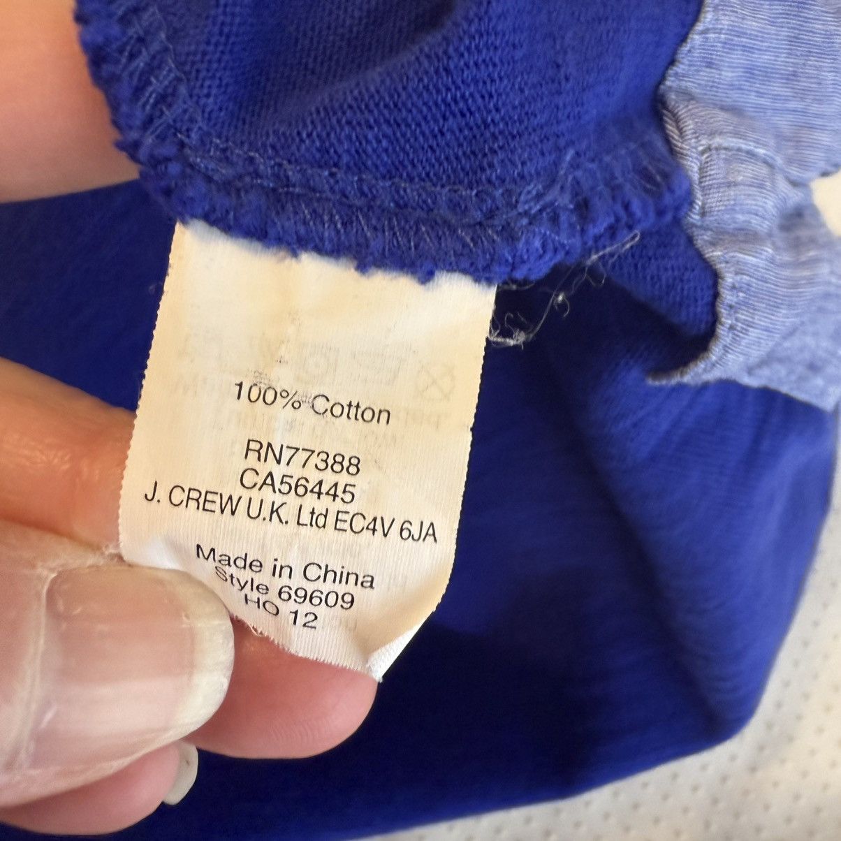 J.Crew J. Crew Royal Blue Cotton Tunic Top Women’s Size XS Casual Size XS / US 0-2 / IT 36-38 - 6 Thumbnail