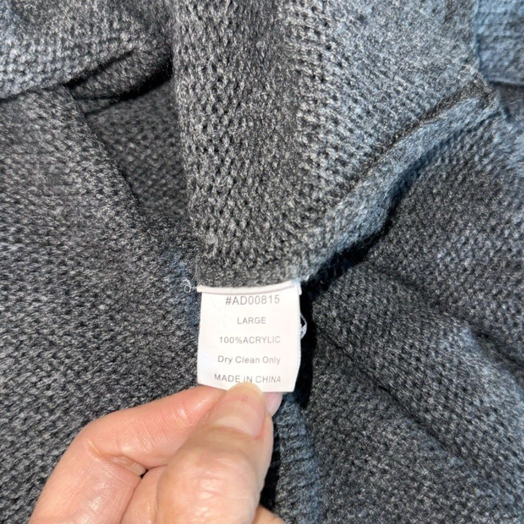 Vintage Lumiere Boxy Sweater Women Cowl neck Gray Batwing Oversized Large Acrylic L Regular Pullover Women Gray Size L / US 10 / IT 46 - 8 Thumbnail