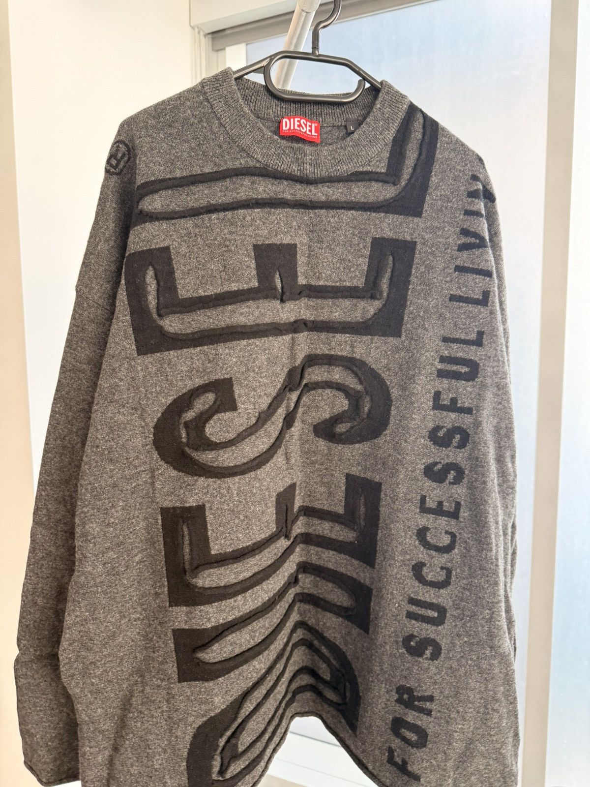 Diesel Diesel logo long sleeve sweater Size US L / EU 52-54 / 3 - 1 Thumbnail