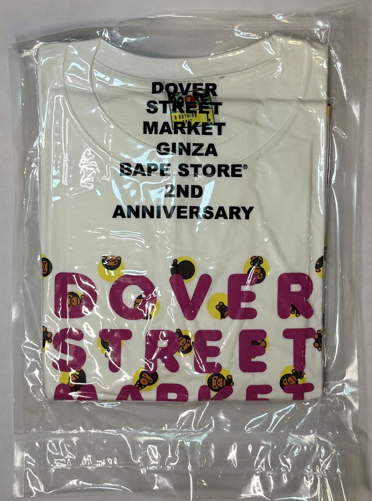 Dover Street Market 2014 Ginza DSM 2nd Anniversary Baby Milo Print Logo Tee NWT Size US L / EU 52-54 / 3 - 2 Thumbnail