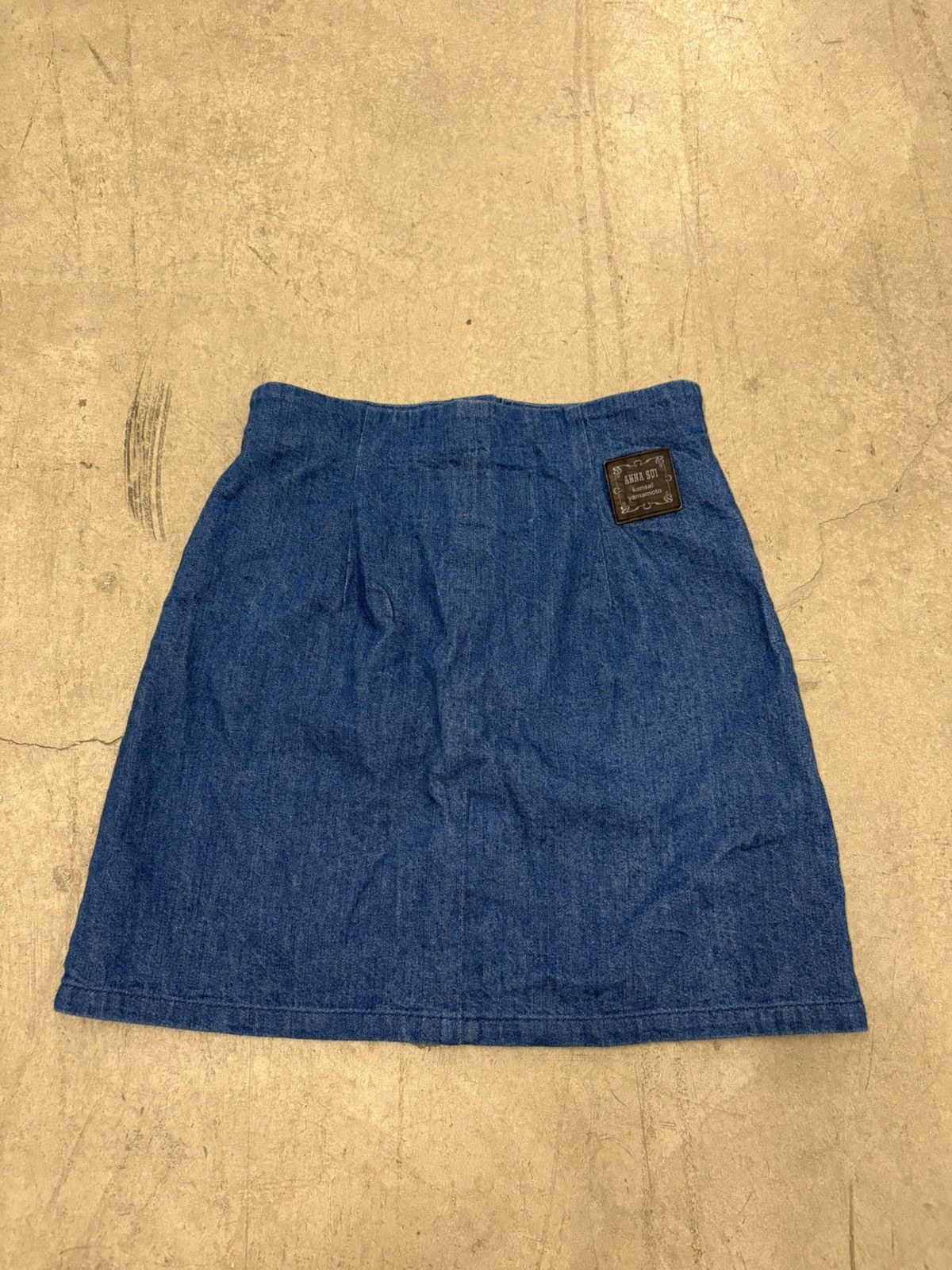 Anna Sui Anna Sui x Kansai Yamaoto vintage demin high rise skirt Size 22" - 2 Thumbnail