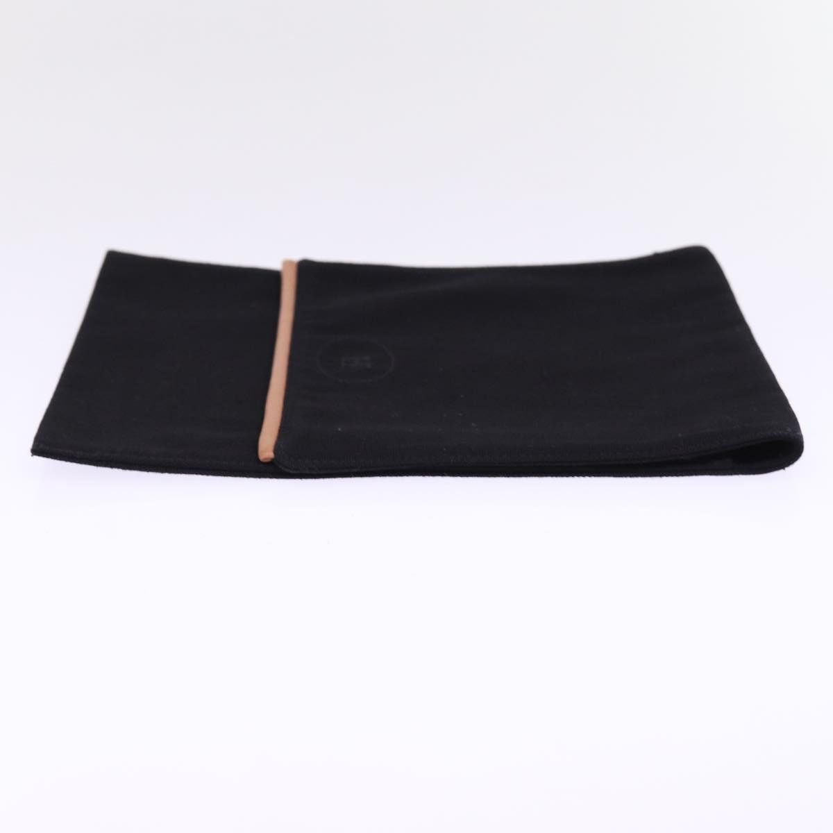 Hermes HERMES Shoes Case Hand Bag Canvas Black Size ONE SIZE - 3 Thumbnail