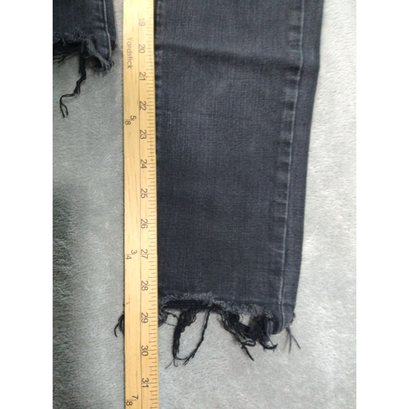 American Eagle Outfitters American Eagle Jeans Mens 28x30 Black Denim Extreme Flex 4 Skinny Distressed Size US 28 / EU 44 - 5 Thumbnail
