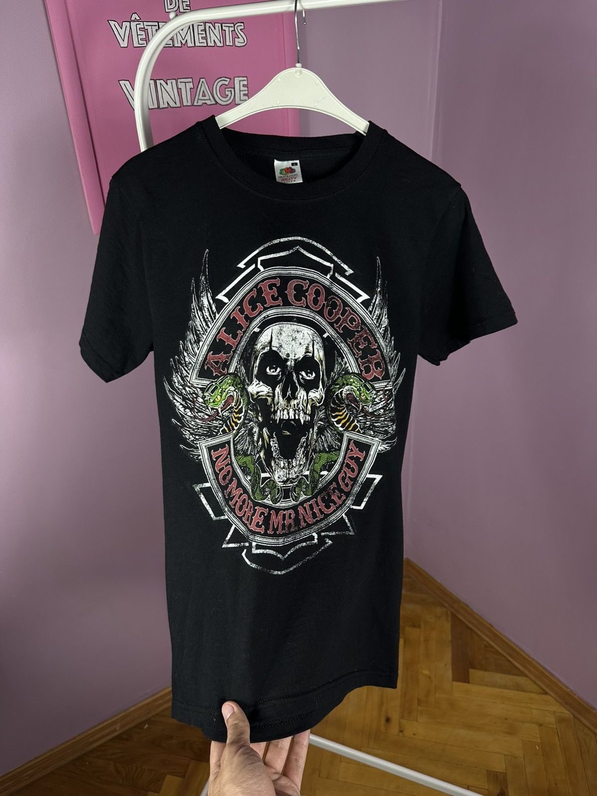 Fruit Of The Loom Alice Cooper TShirt 2011 Tour No More Mr Nice Guy Band Size US S / EU 44-46 / 1 - 6 Thumbnail