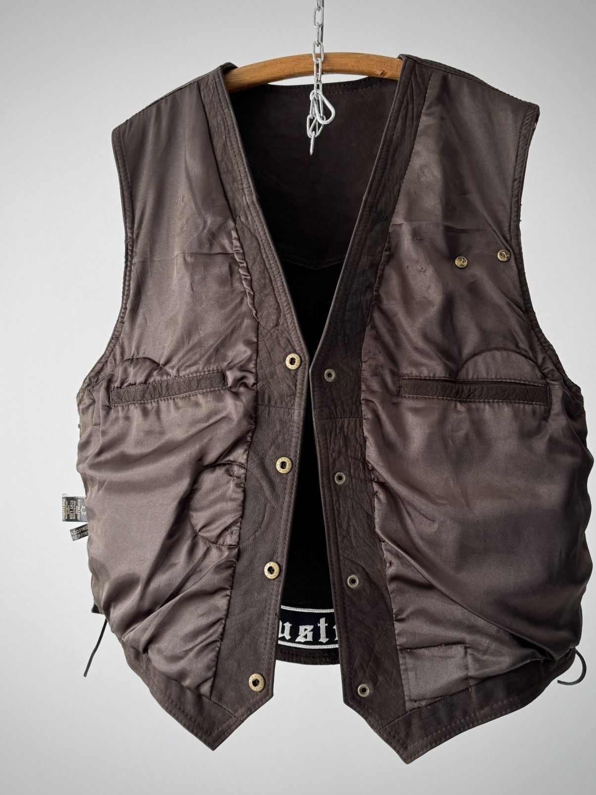 Harley Davidson × Vintage Vintage 90s Harley-Davidson European Patches Leather Vest Size US XXL / EU 58 / 5 - 6 Thumbnail