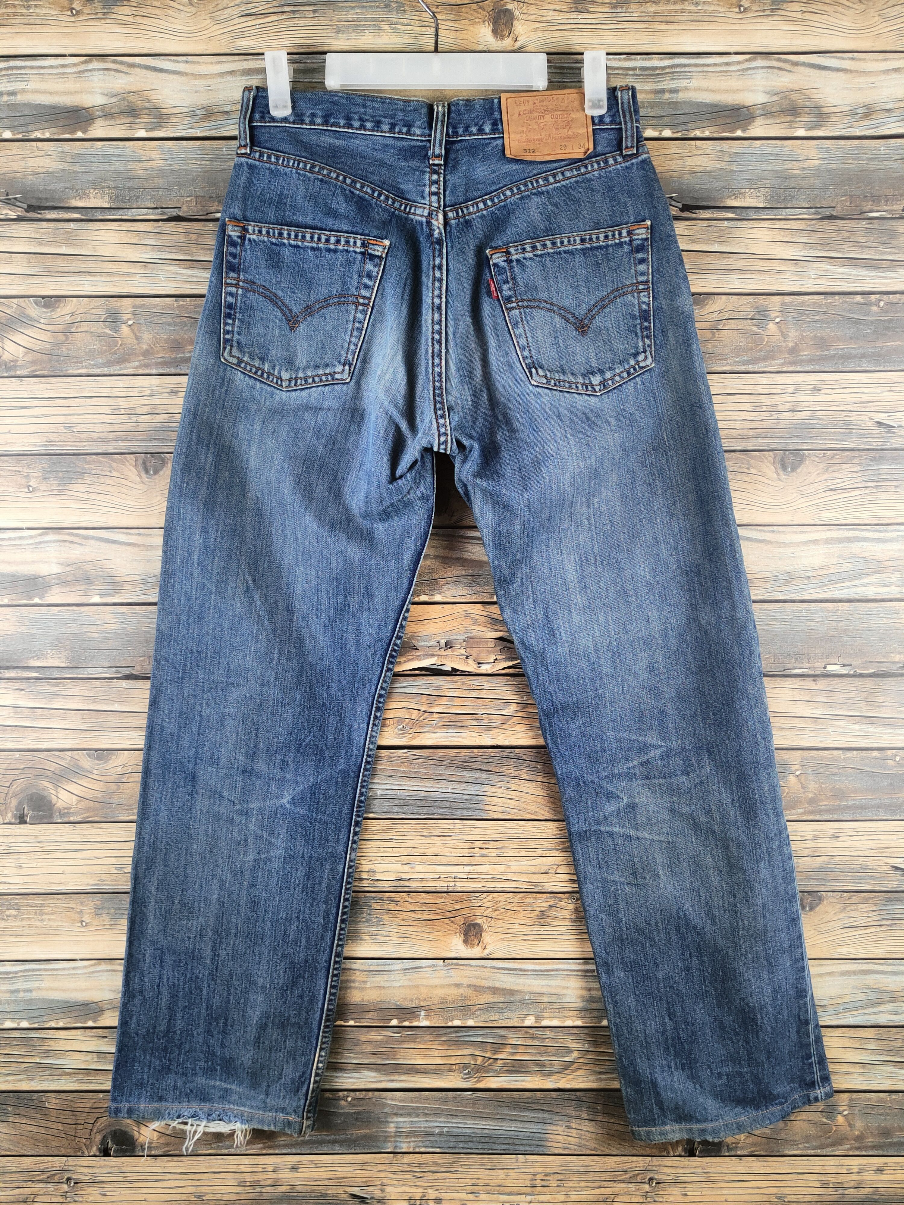 Levi's 512 Levi's Blue Distressed Ripped Jeans #S2808 Size US 28 / EU 44 - 8 Thumbnail