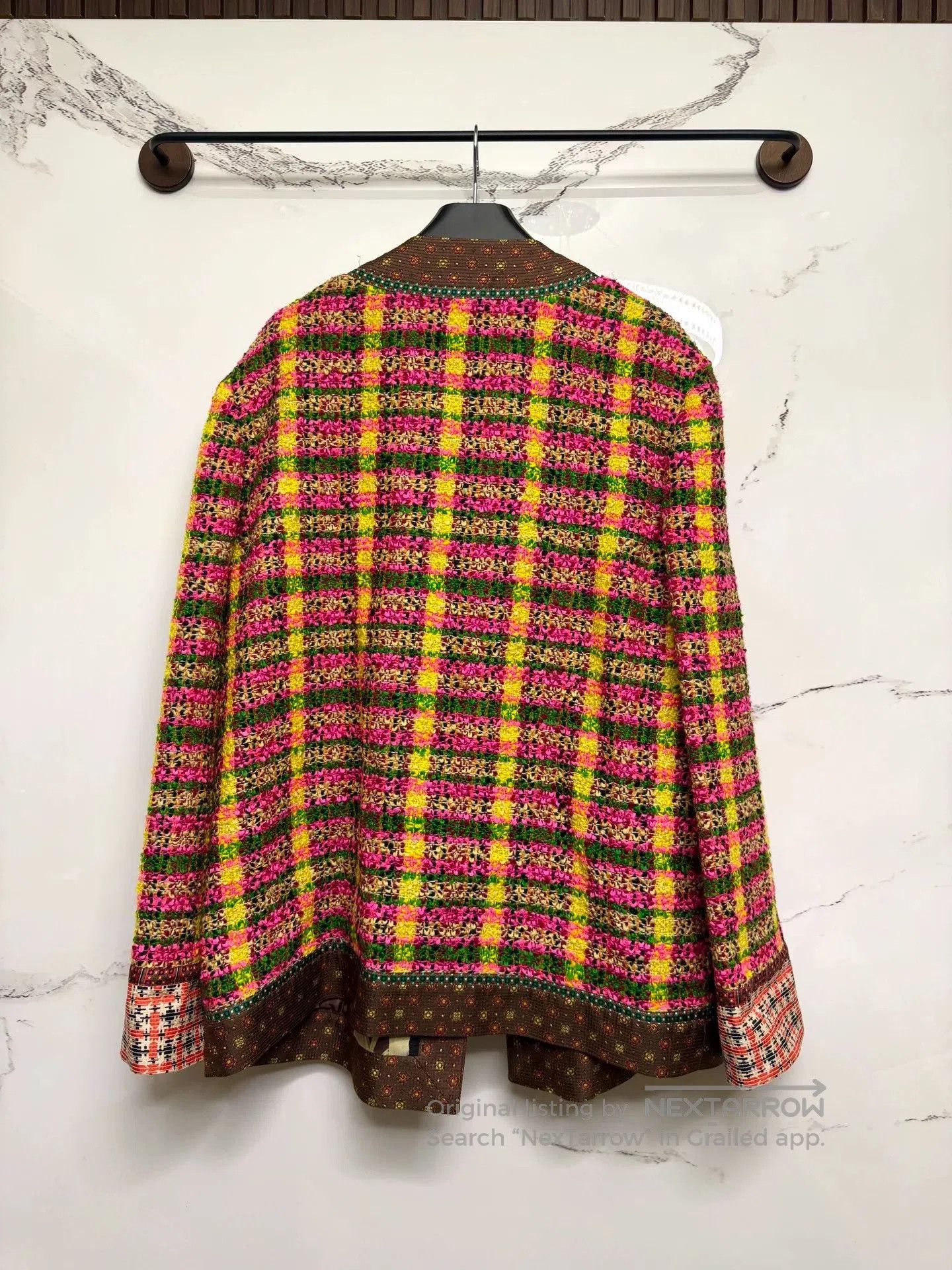 Gucci Gucci Tweed Colorful Plaid Coat. Size M / US 6-8 / IT 42-44 - 3 Thumbnail
