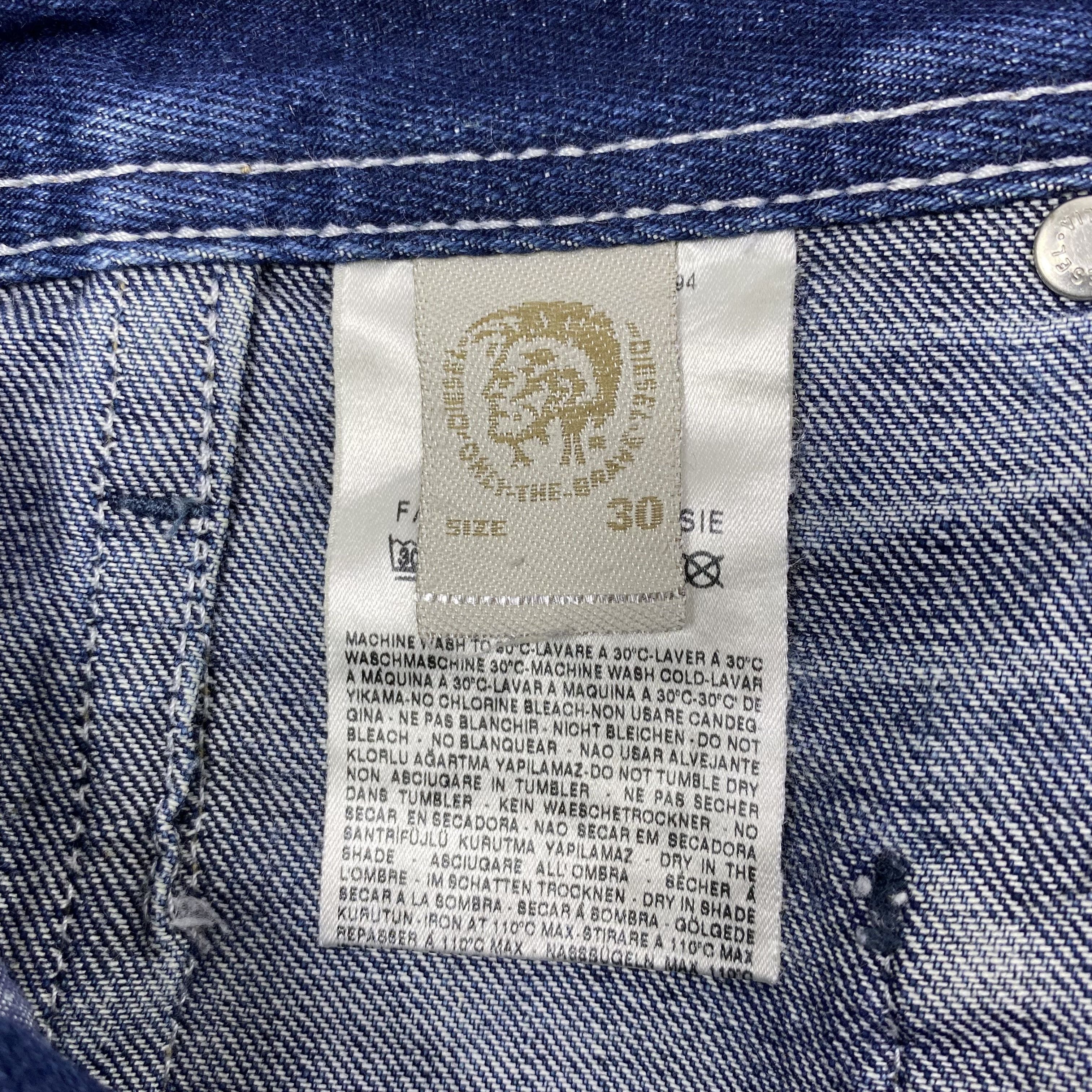 Diesel × If Six Was Nine Diesel Distressed Blue Wash Jeans-J1168 Size US 33 - 11 Thumbnail