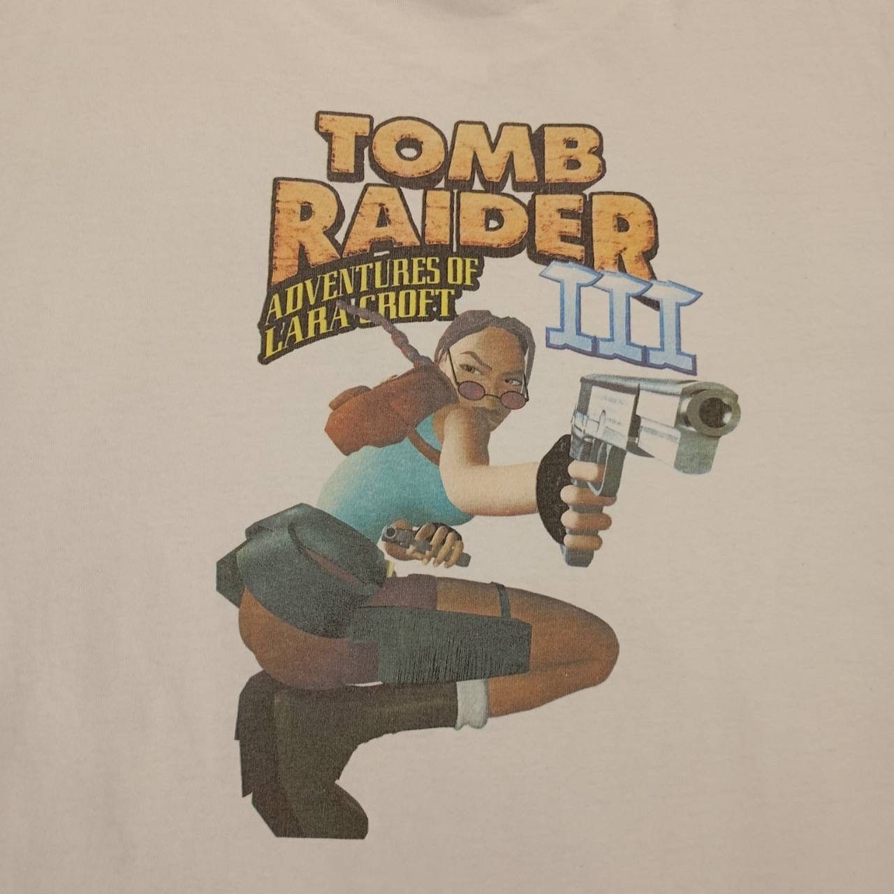 Optic Gaming Vintage Tomb Raider III Lara Croft EIDOs Game Promo T Shirt Size US XL / EU 56 / 4 - 5 Thumbnail