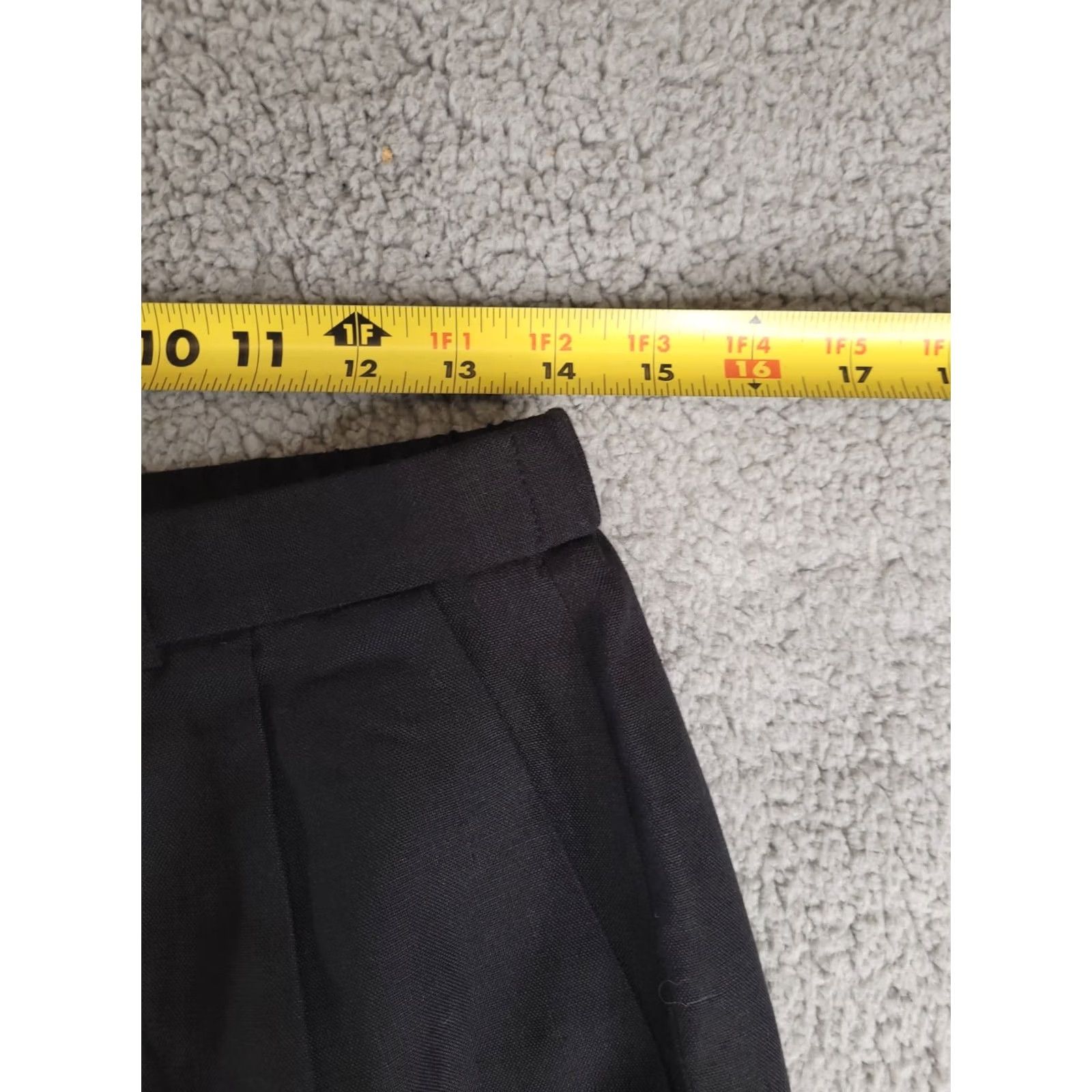 Talbots Talbots Linen Rayon Pants Womens 12P Petite Black High Rise Pants Solid Size 34" / US 12 / IT 48 - 7 Thumbnail
