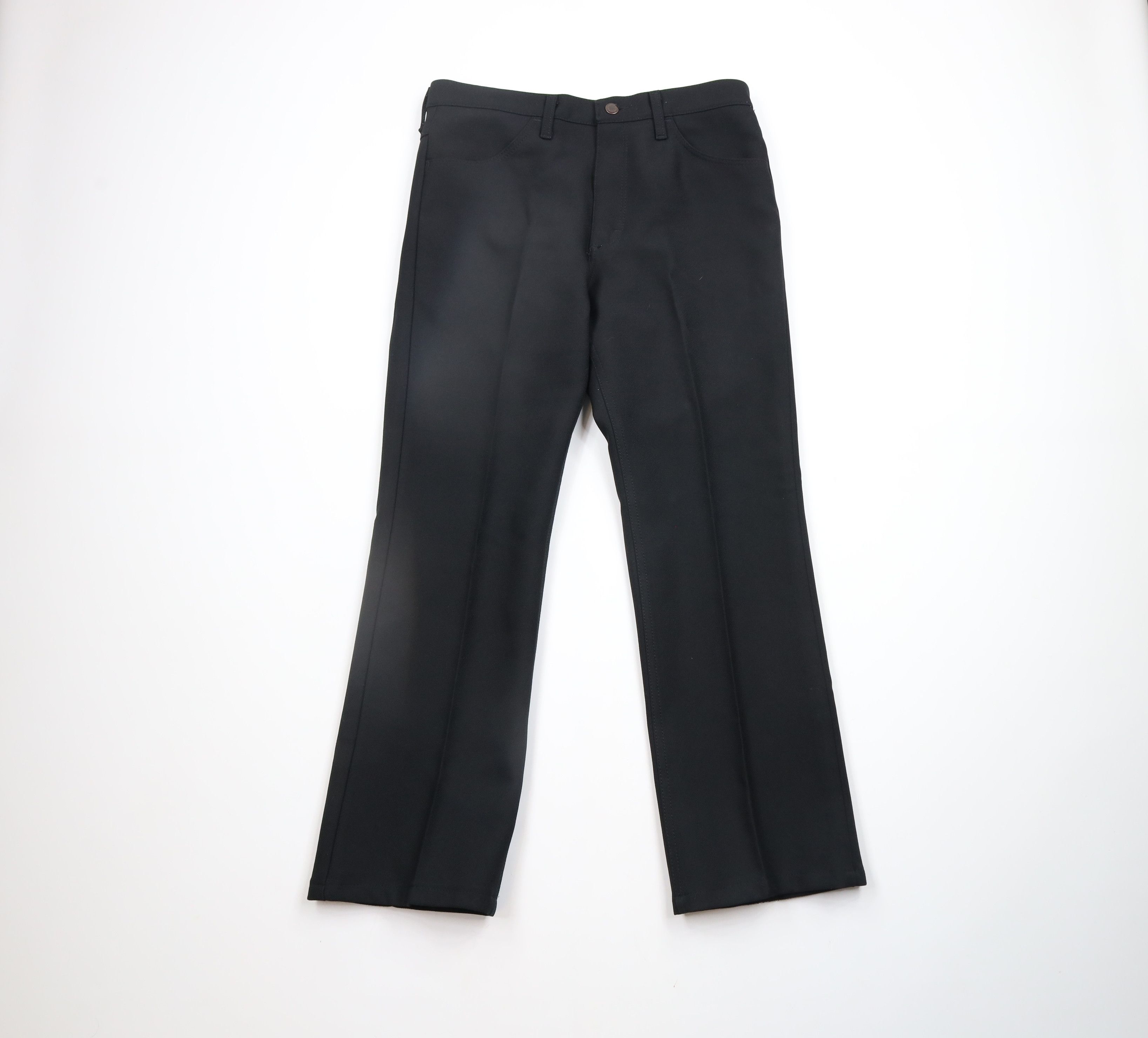 Vintage × Wrangler Vintage 90s Wrangler Bootcut Western Pants Black Polyester Size US 33 - 1 Thumbnail