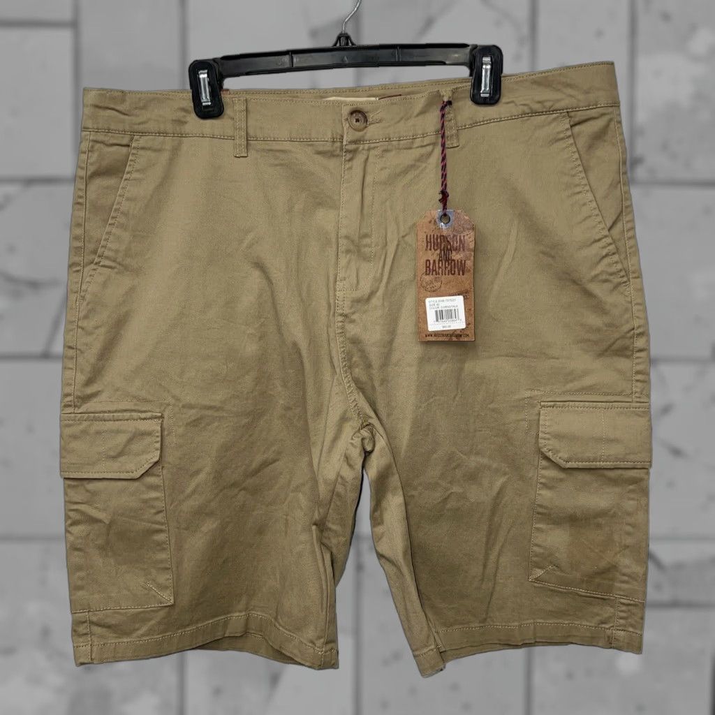 Hudson NWT Hudson & Barrow Brown Cargo Shorts Adult Regular Size 40 Mens Size US 40 / EU 56 - 1 Thumbnail