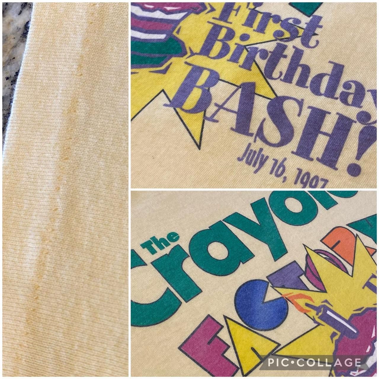 Vintage Vintage 90s Anvil Crayola Factory Art Crayon Tee Tshirt Size US XL / EU 56 / 4 - 3 Thumbnail