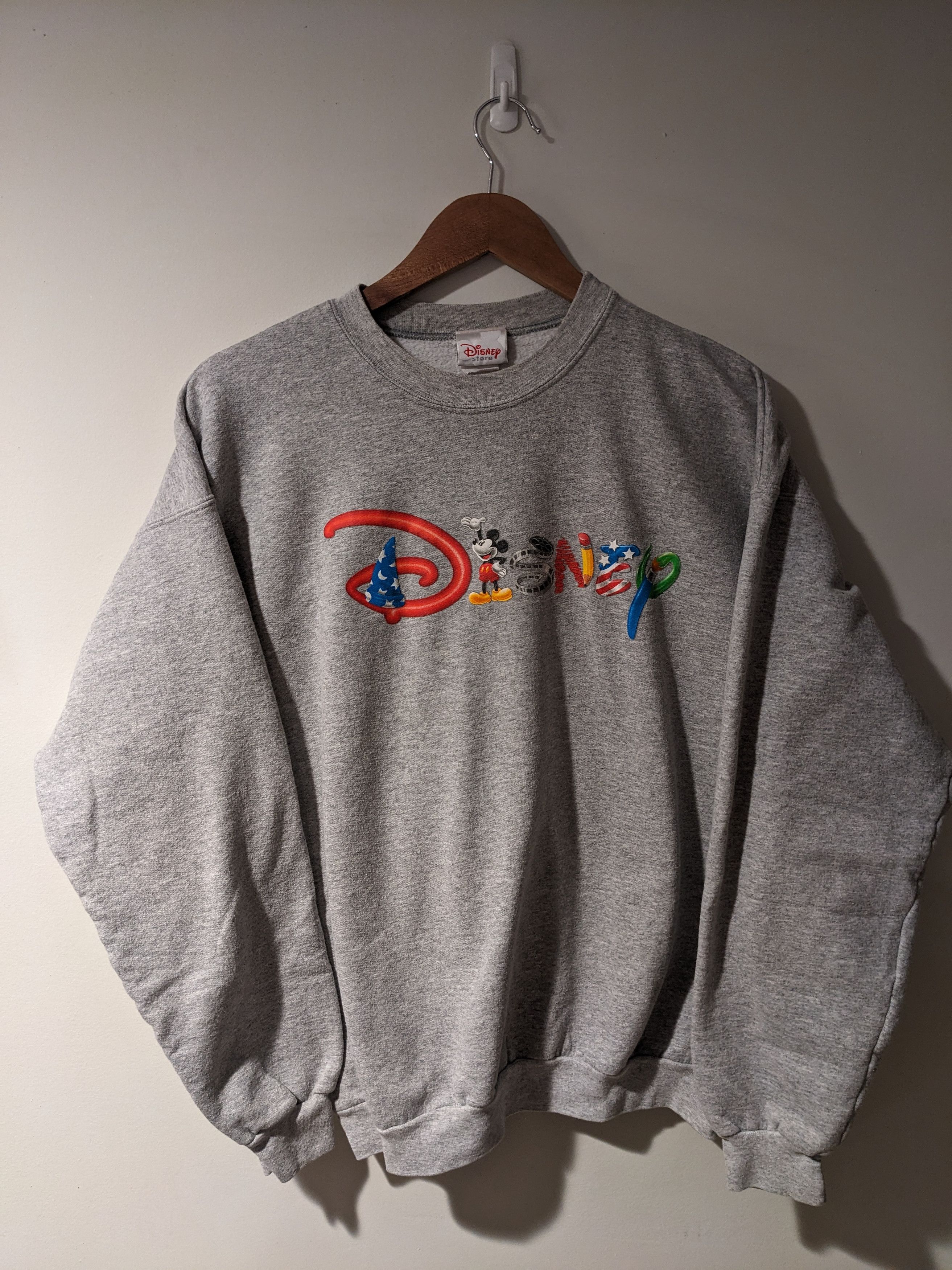 Disney × Vintage Vintage 90s Walt Disney Spell Out Logo Medium Sweatshirt Size US M / EU 48-50 / 2 - 1 Thumbnail