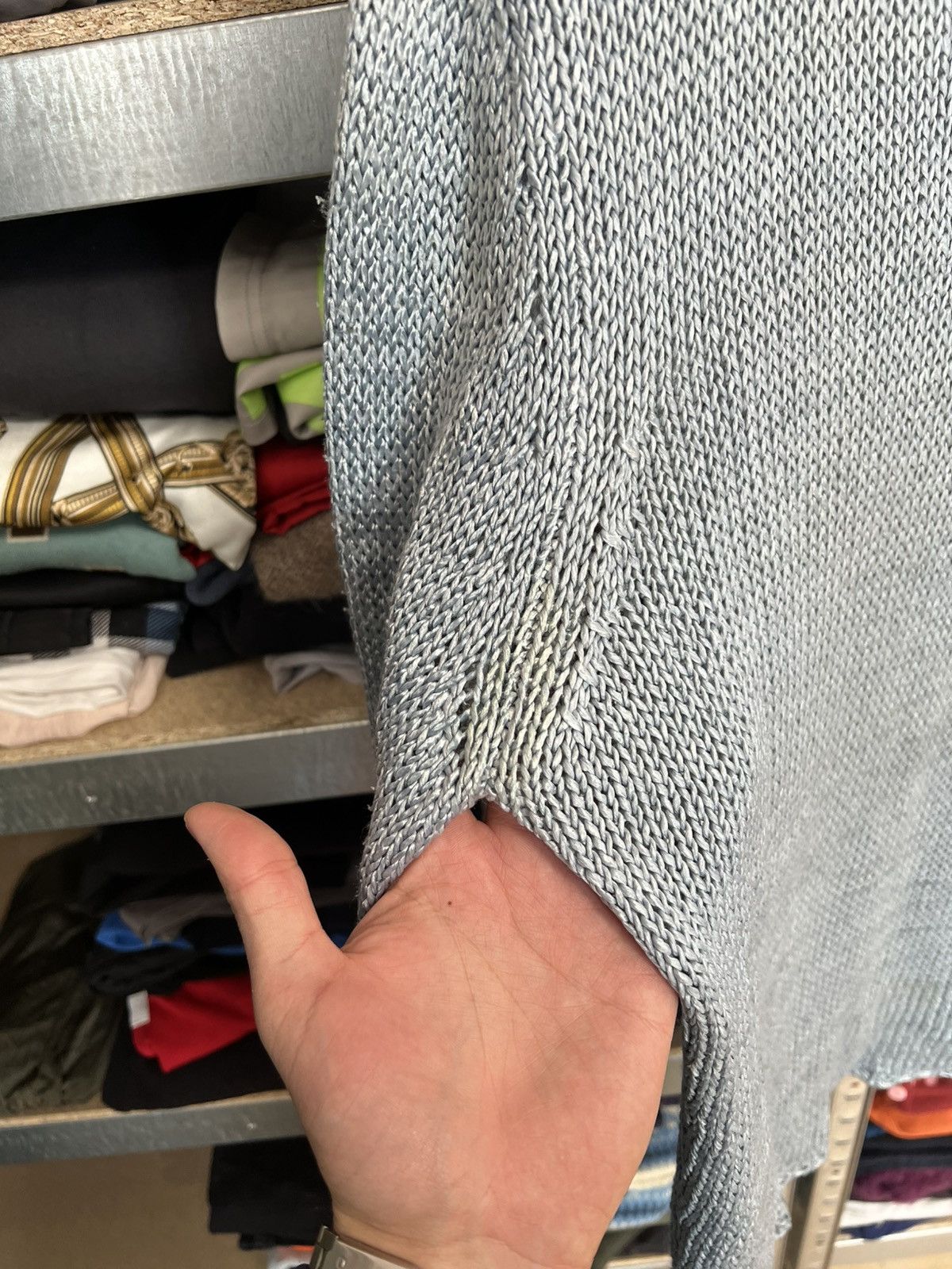 Valentino × Vintage Vintage Men’s Valentino Crochet Open Knit Sweater Pullover M Size US M / EU 48-50 / 2 - 8 Thumbnail