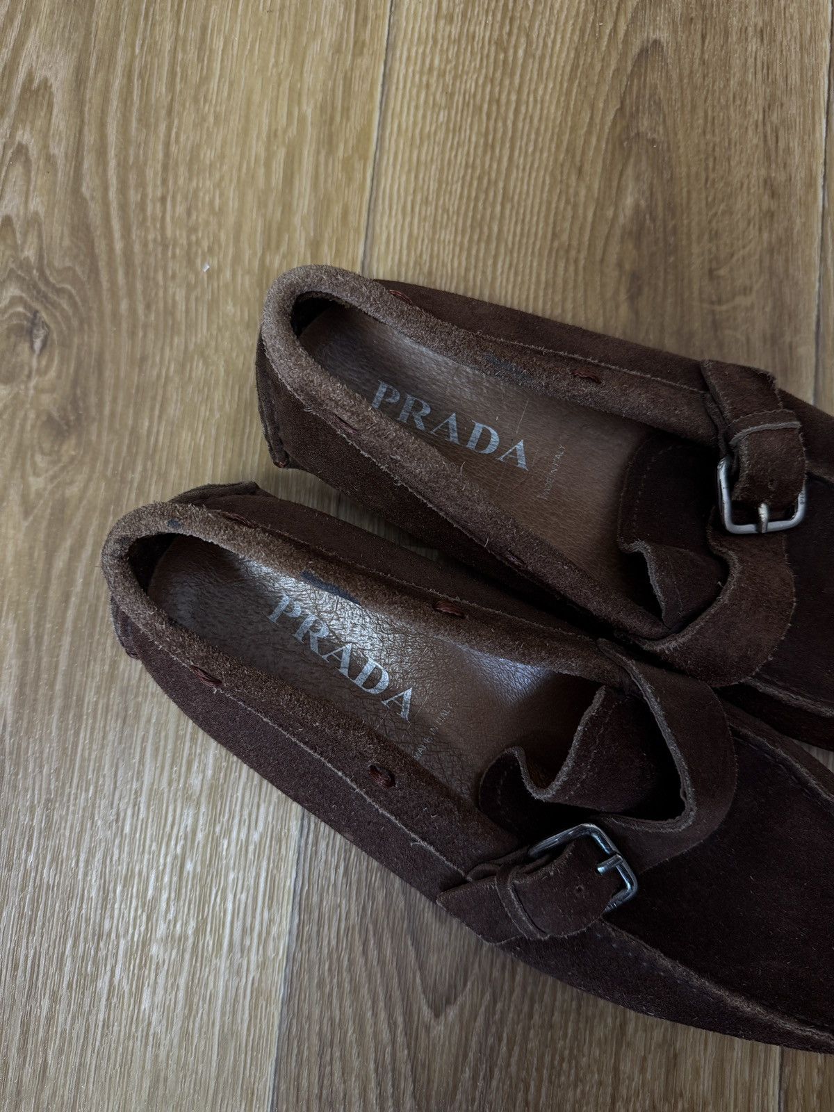 Prada Prada Leather Loafers Luxury Size US 7 / EU 40 - 10 Thumbnail