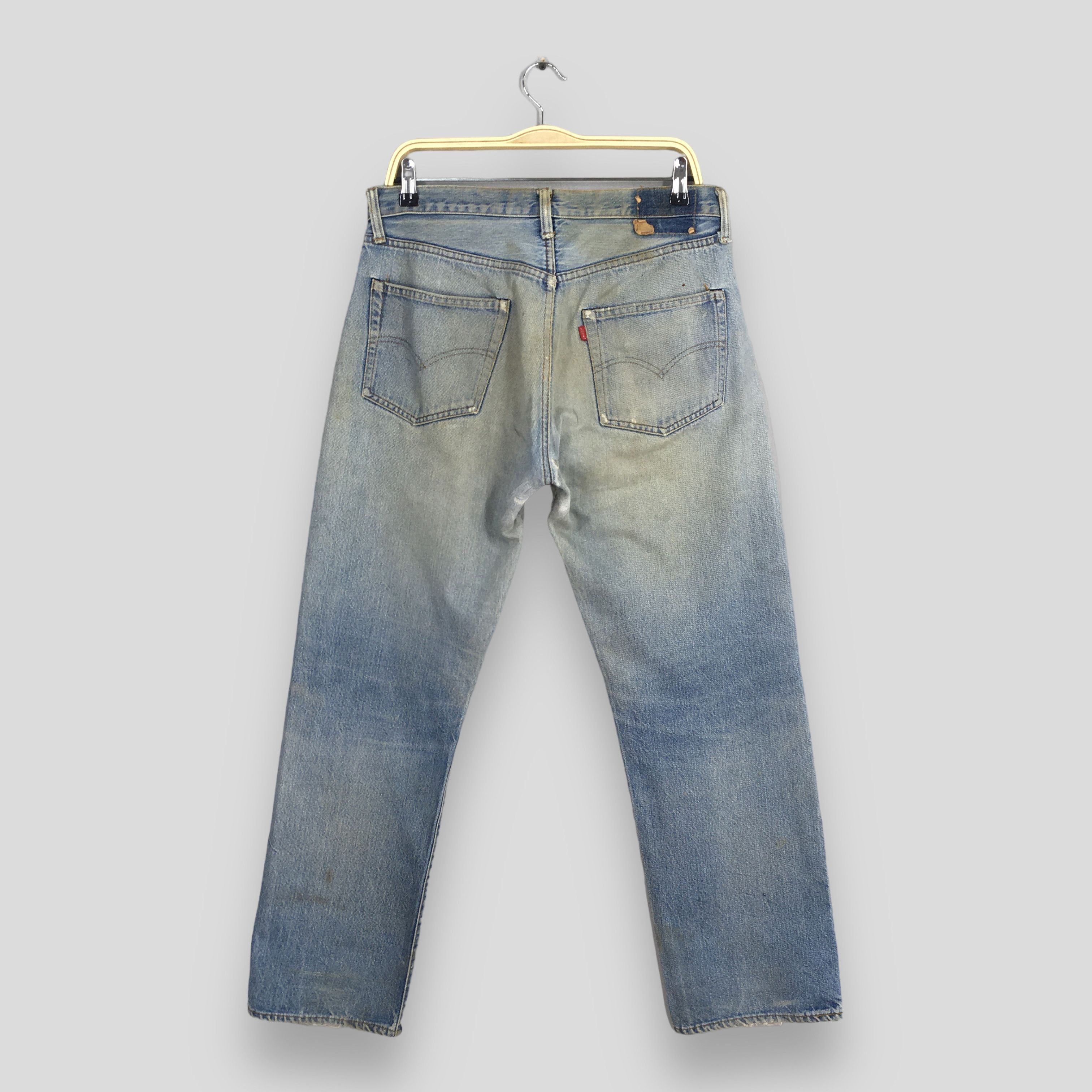 Levi's Size 31x29 Vintage 70s Levi's 501 Selvedge Jeans S1901 Size US 31 - 9 Thumbnail