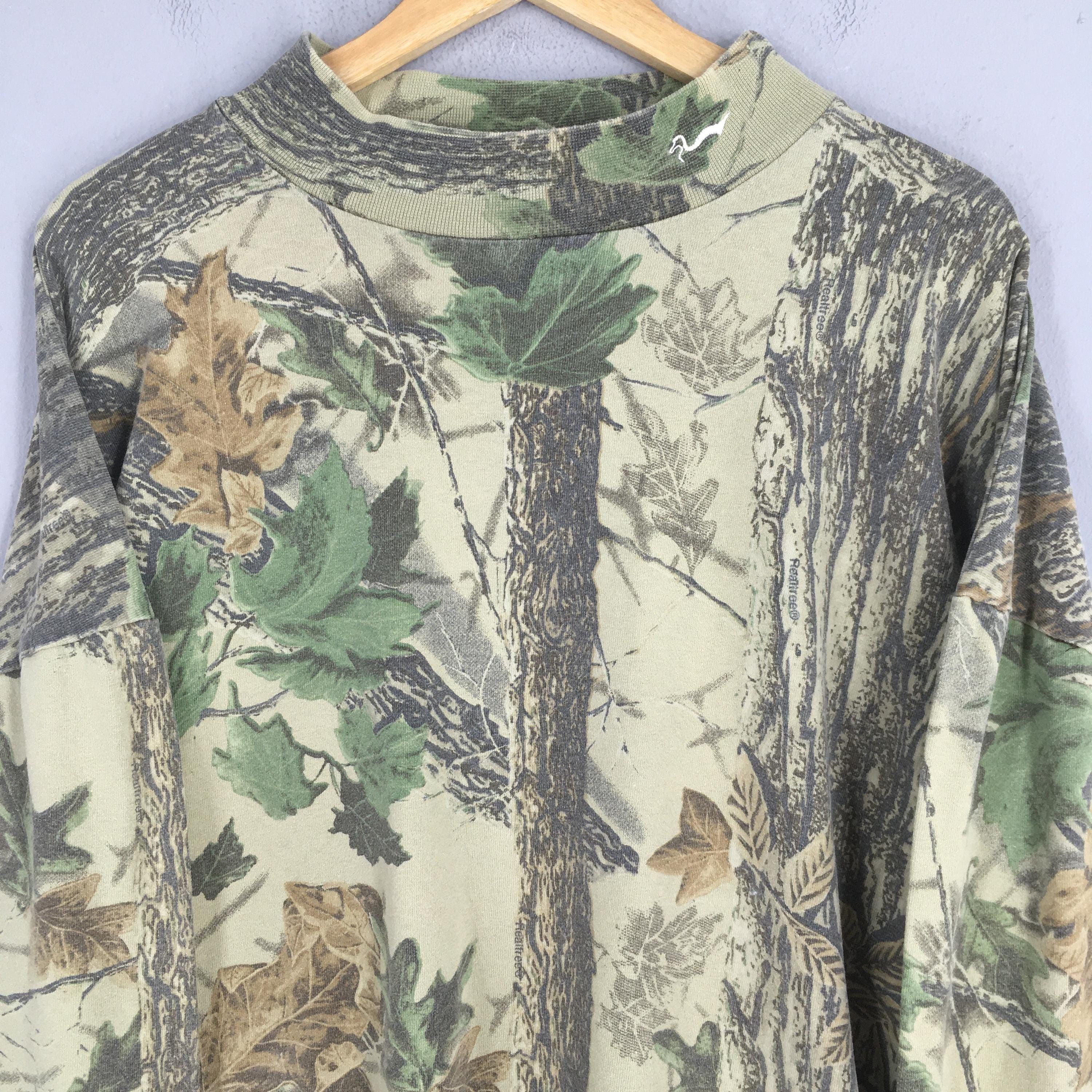 Mossy Oaks × Realtree Vintage 90s Duxbak Real Tree Camo Longsleeve Tshirt 3XLarge Size US XXL / EU 58 / 5 - 2 Thumbnail