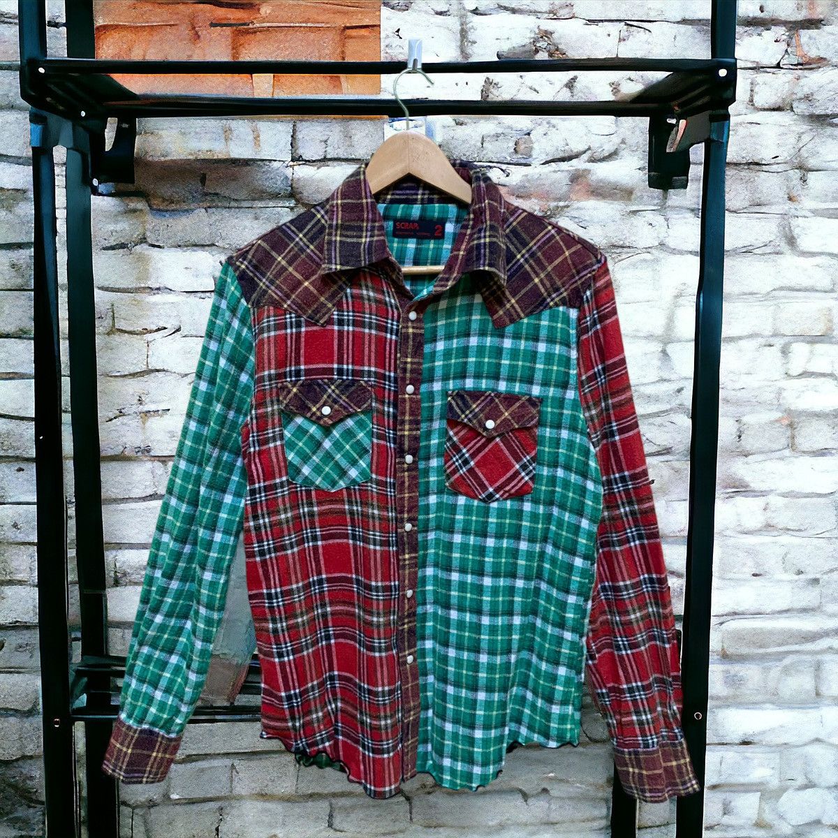SCRAP Alternative Clothing Patchworks Rebuild Flannel