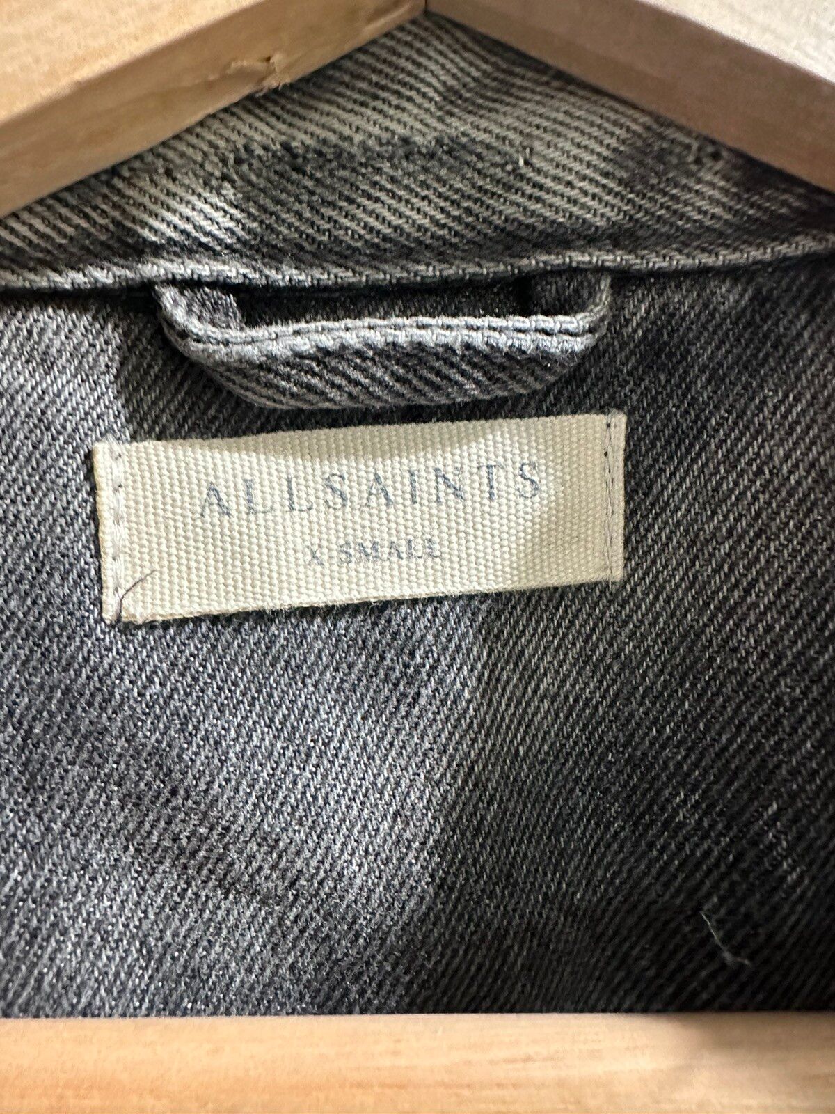 Allsaints Grey Denim Jacket Size US XS / EU 42 / 0 - 2 Preview