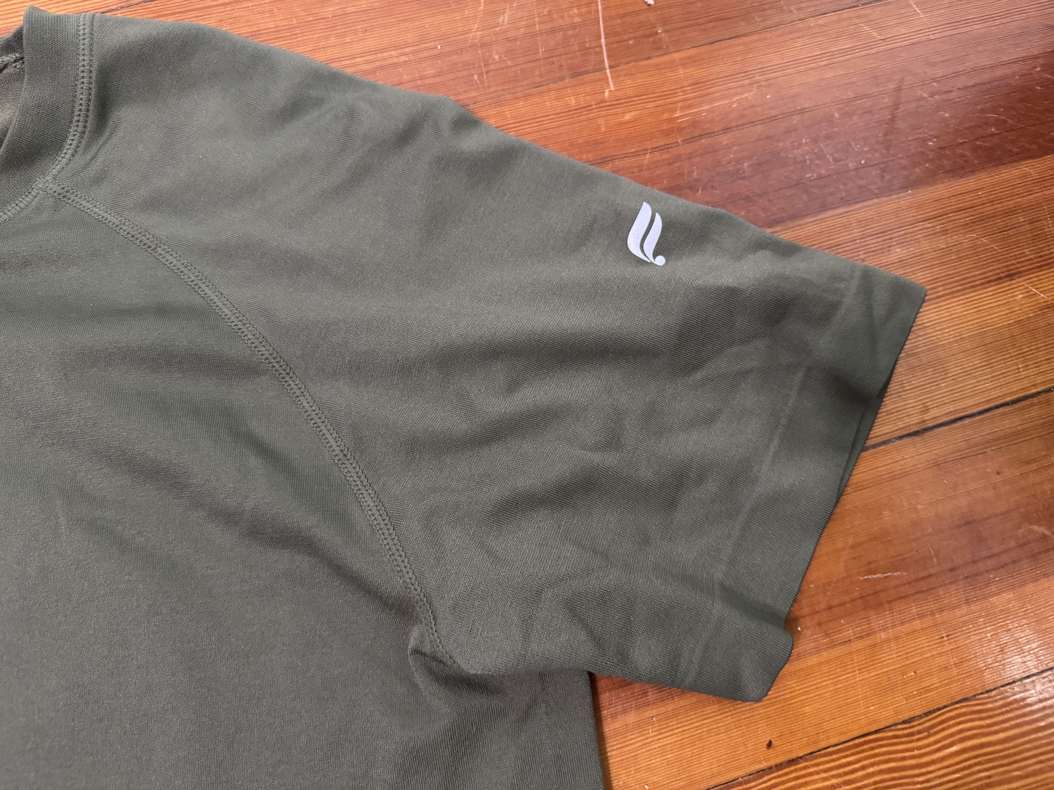 Fabletics Fabletics The Training Day Tee Shirt - Dark Moss Olive Green Size US S / EU 44-46 / 1 - 3 Thumbnail