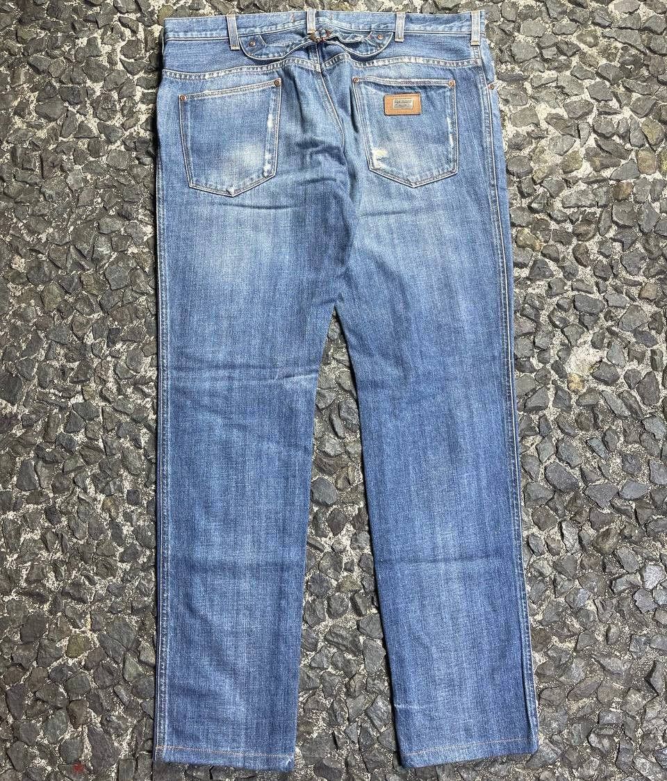 Dolce & Gabbana Dolce Gabbana - Plated Logo Denim Jeans Size US 36 / EU 52 - 2 Thumbnail