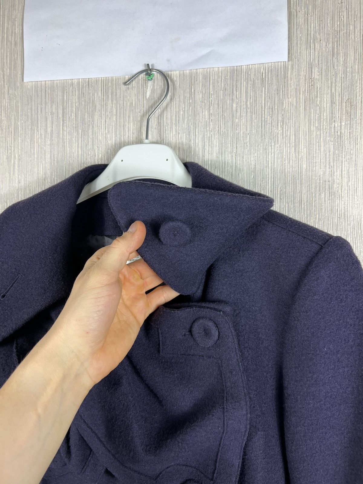 Sonia Rykiel Sonia Rykiel Paris wool double breasted navy coat casual Size M / US 6-8 / IT 42-44 - 15 Thumbnail