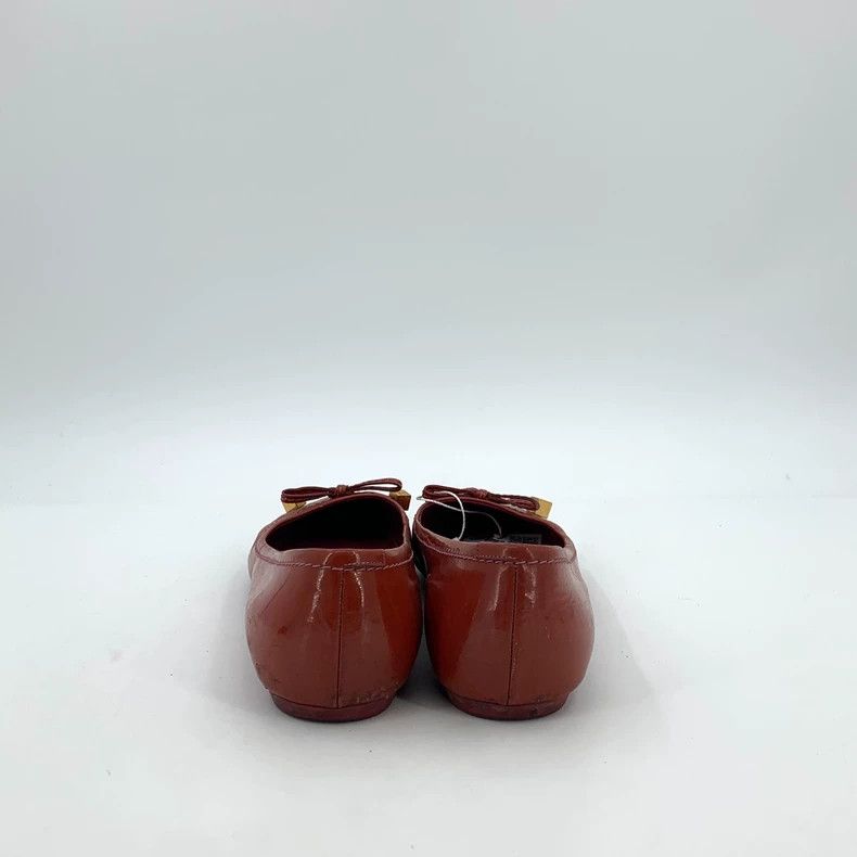 Louis Vuitton Red Bow Round Toe Casual Flat Shoes