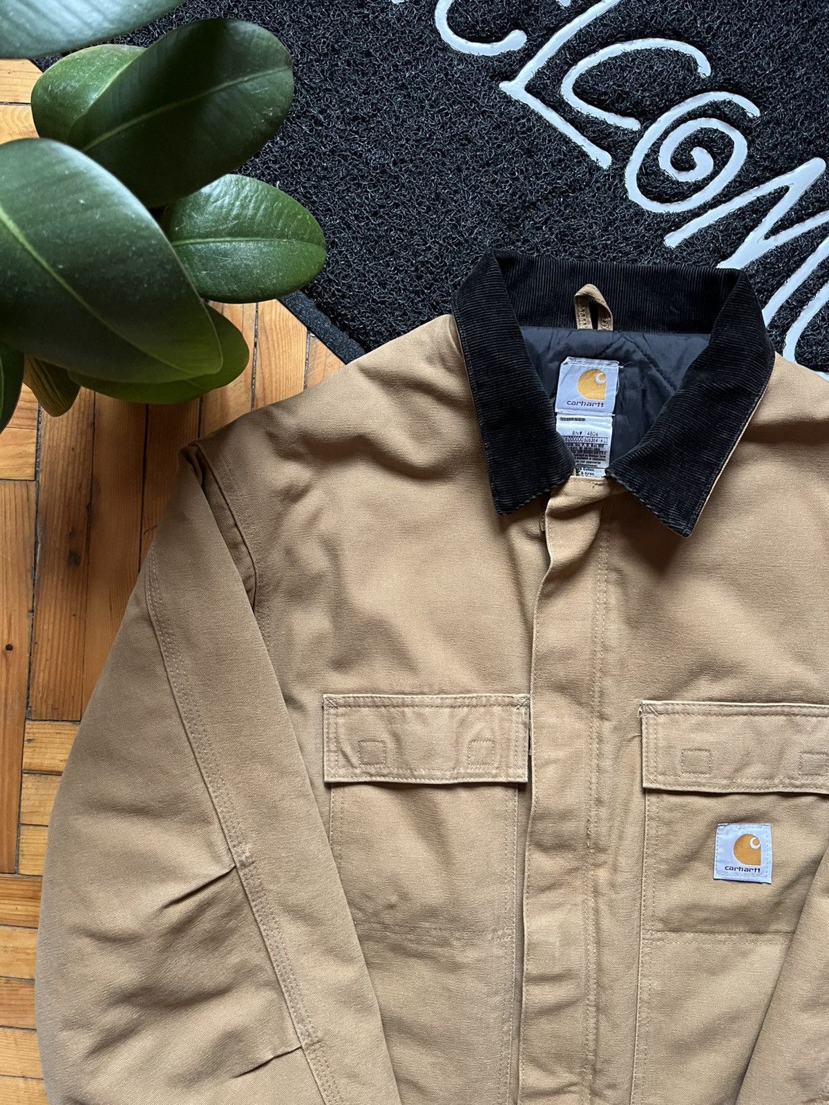Carhartt Vintage Crazy Carhartt Artctic Canvas Brown Blanket Jacket Size US XL / EU 56 / 4 - 2 Thumbnail