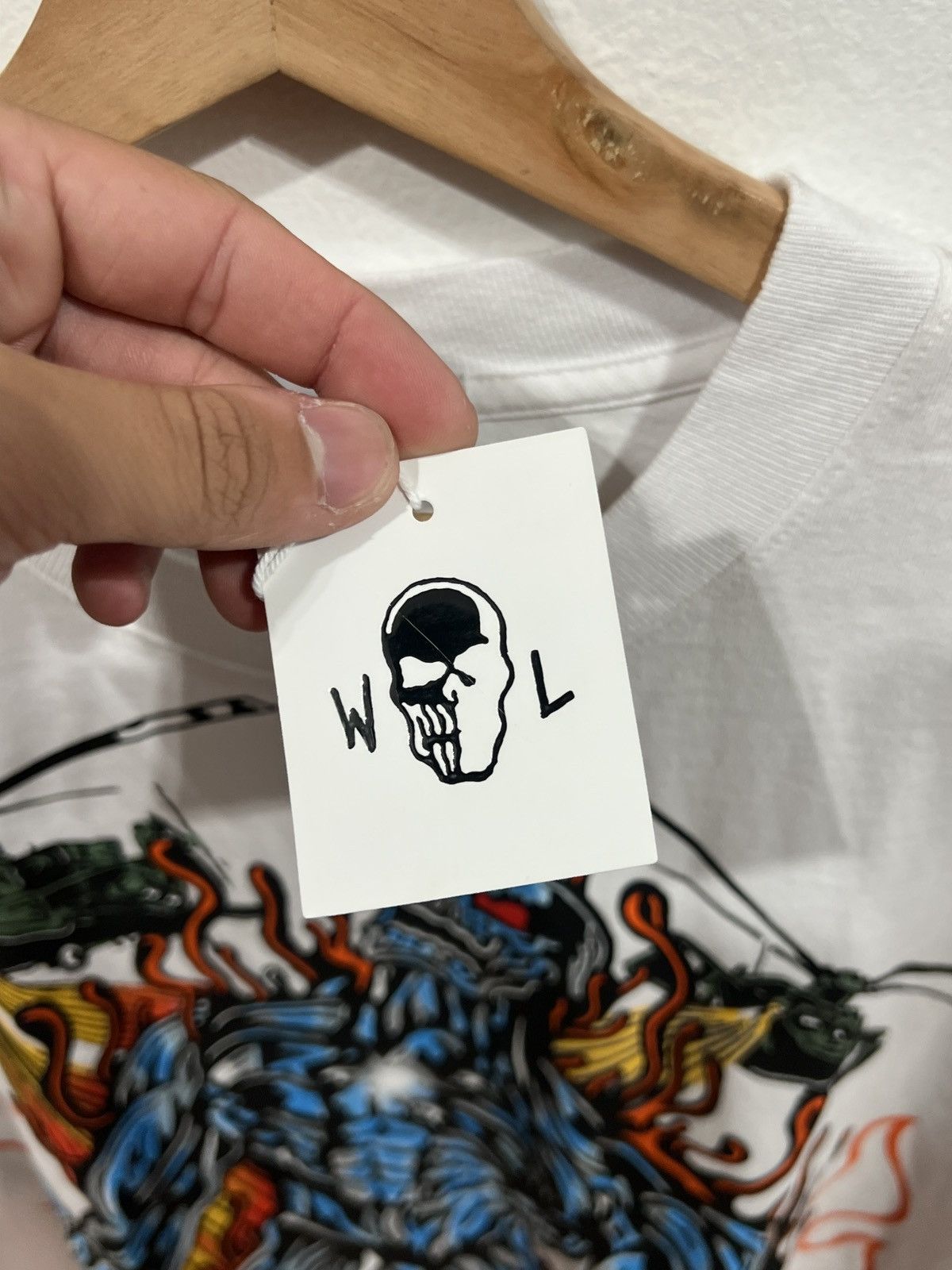 Warren Lotas Warren Lotas Liquid Metal White Tee Size US L / EU 52-54 / 3 - 4 Thumbnail