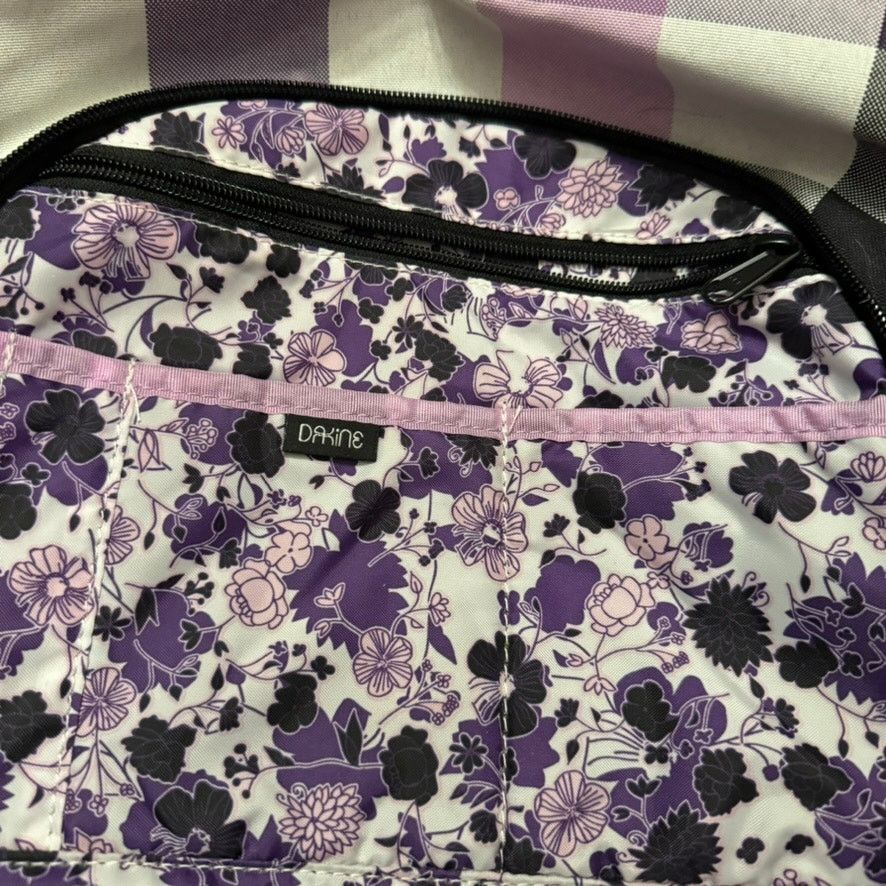 Dakine Dakine Purple Plaid Backpack Floral Lining Laptop Sleeve Size ONE SIZE - 7 Thumbnail