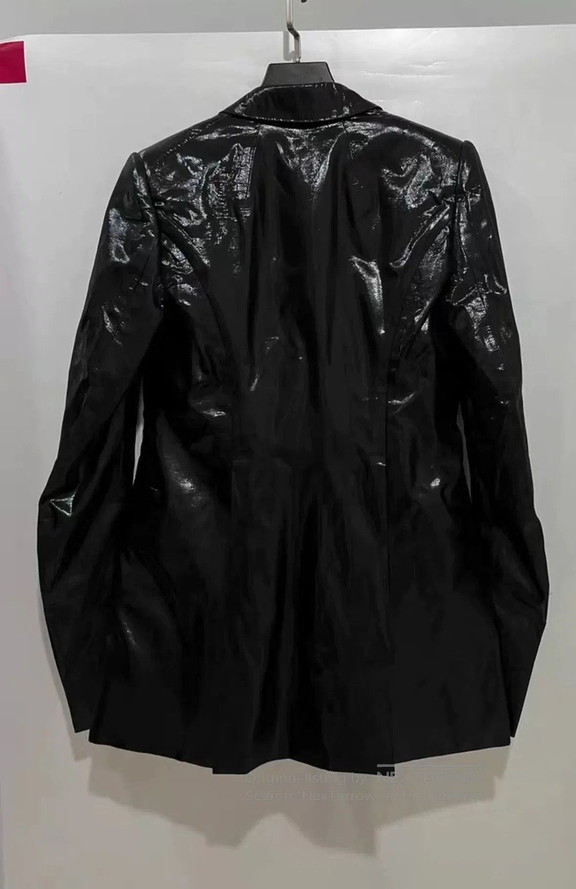 Rick Owens RICK OWENS Shiny Black Suit Jacket. Size US XXS / EU 40 - 3 Thumbnail
