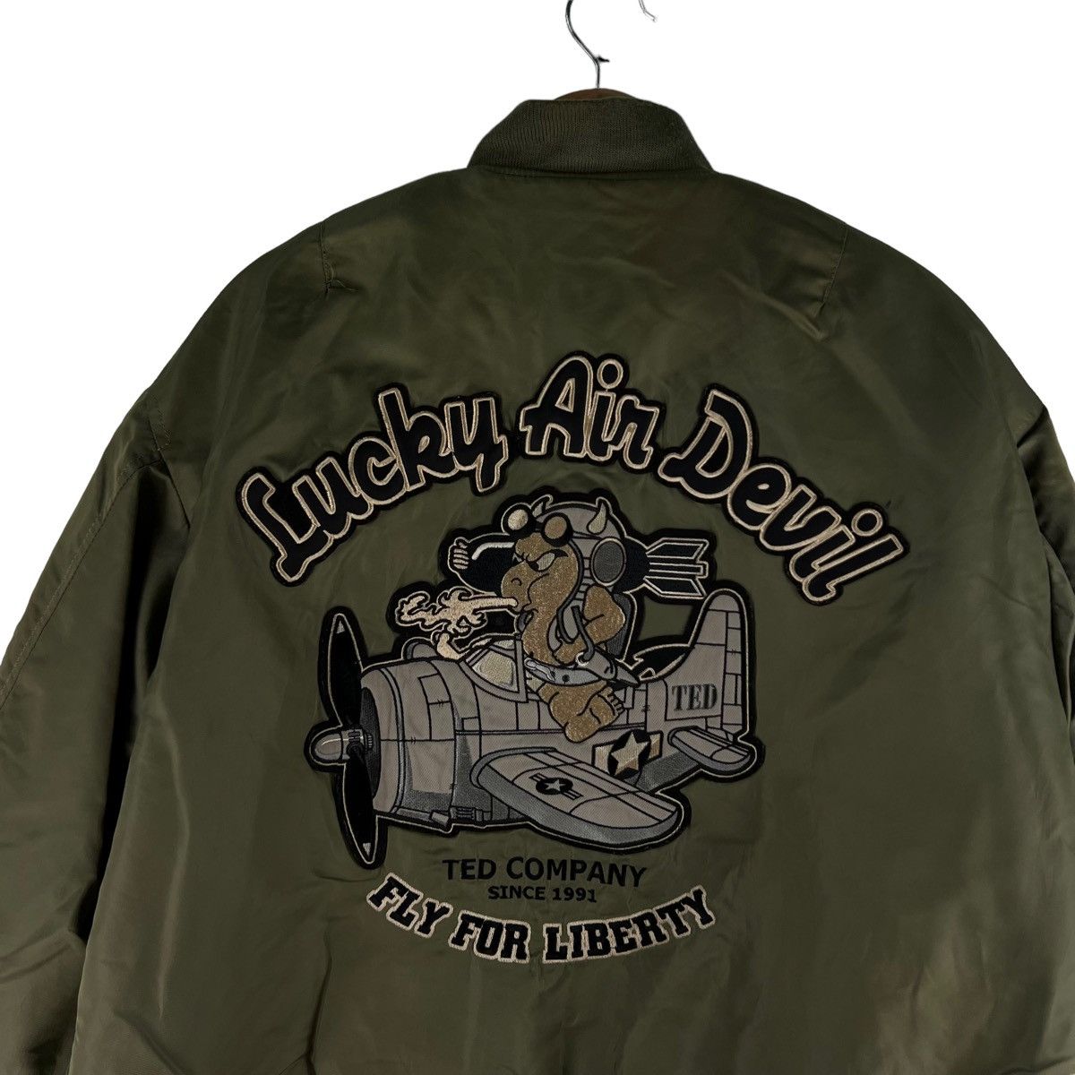 Vintage 🔥90’s Vintage Flight Bomber Jacket Ma-1 Riot Ted Company Size US M / EU 48-50 / 2 - 2 Thumbnail