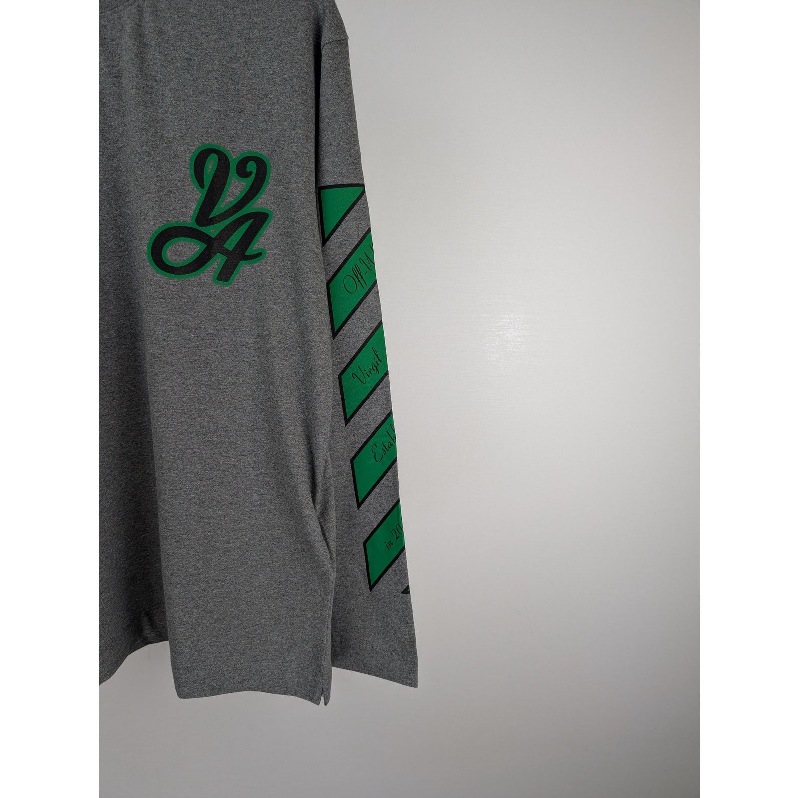 Off-White o1rshd1 23 Varsity Skate Long Sleeve Tee T-Shirt in Grey Size US XXL / EU 58 / 5 - 5 Thumbnail