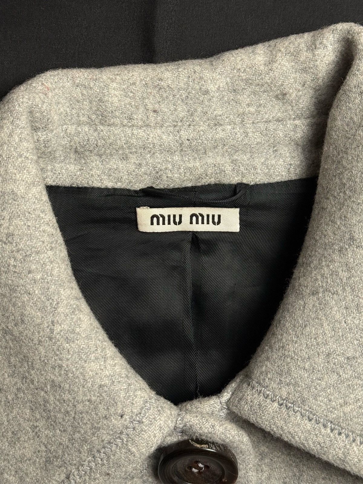 Miu Miu Miu Miu single-breasted laine coat Size XS / US 0-2 / IT 36-38 - 3 Thumbnail