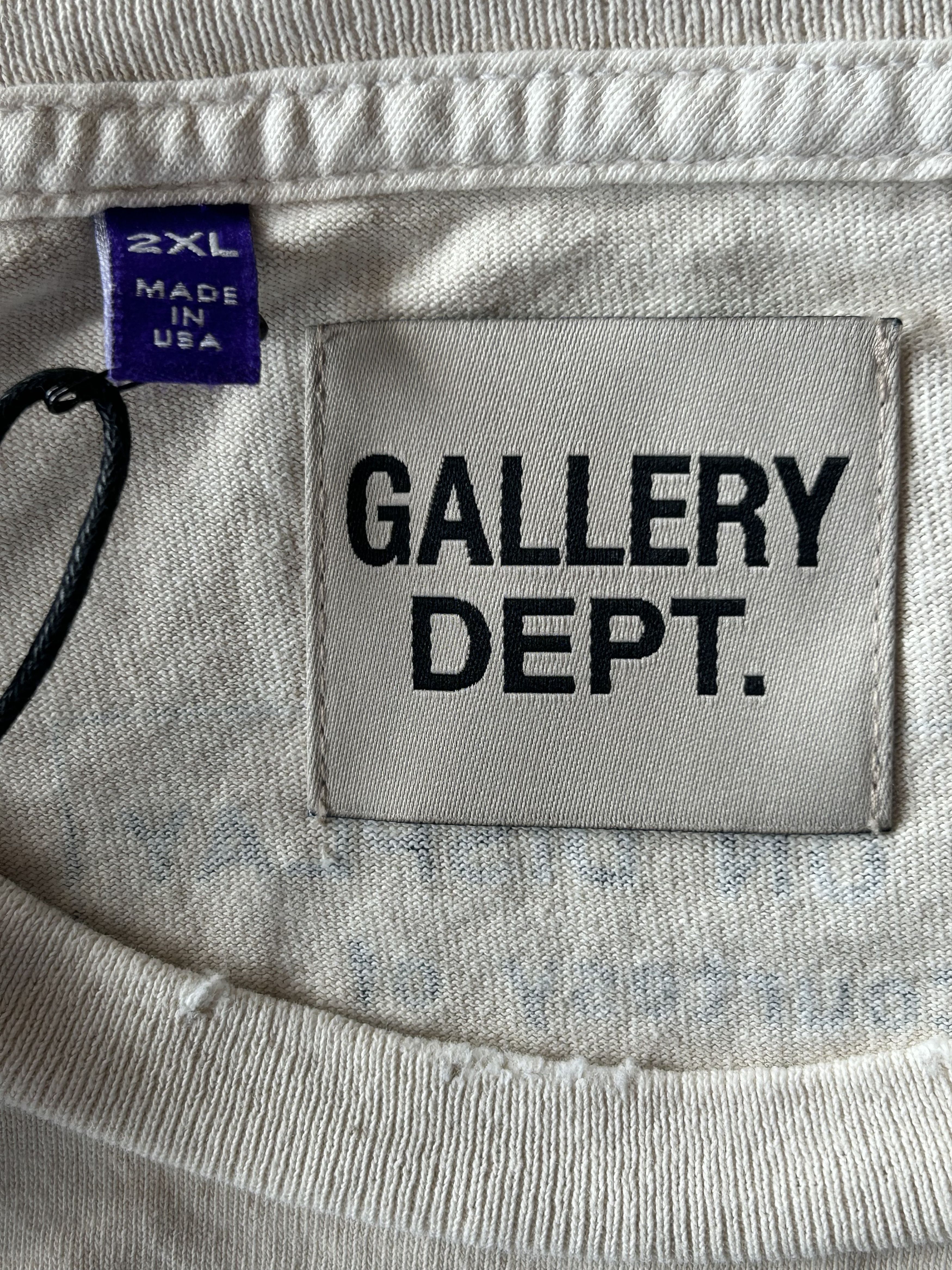 Gallery Dept. Antique White & Black Yesterday Was Tomorrow Logo T-Shirt Size US XS / EU 42 / 0 - 3 Thumbnail
