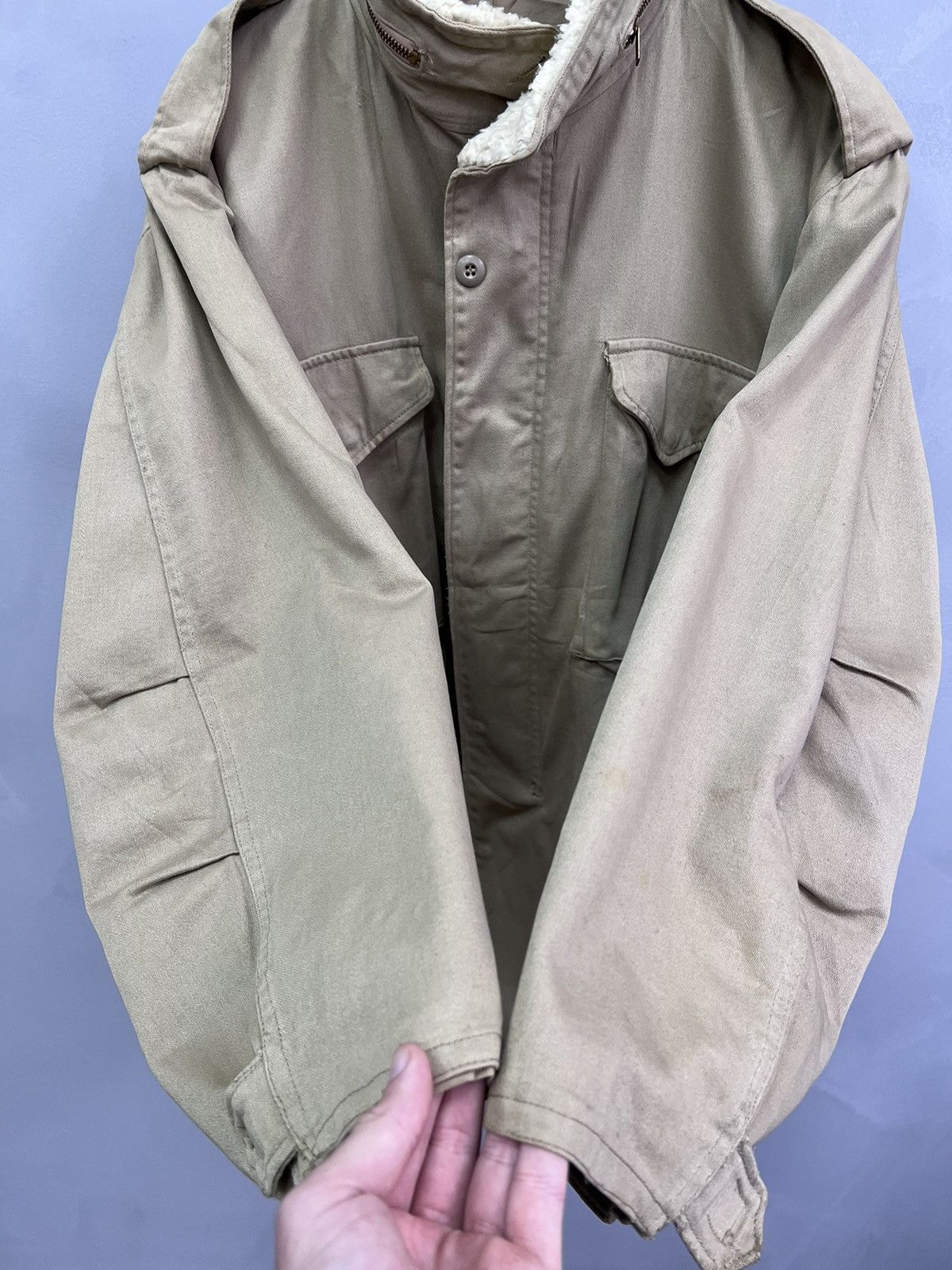 90s Alpha Industries M65 Field Jacket Distressed scovill zip